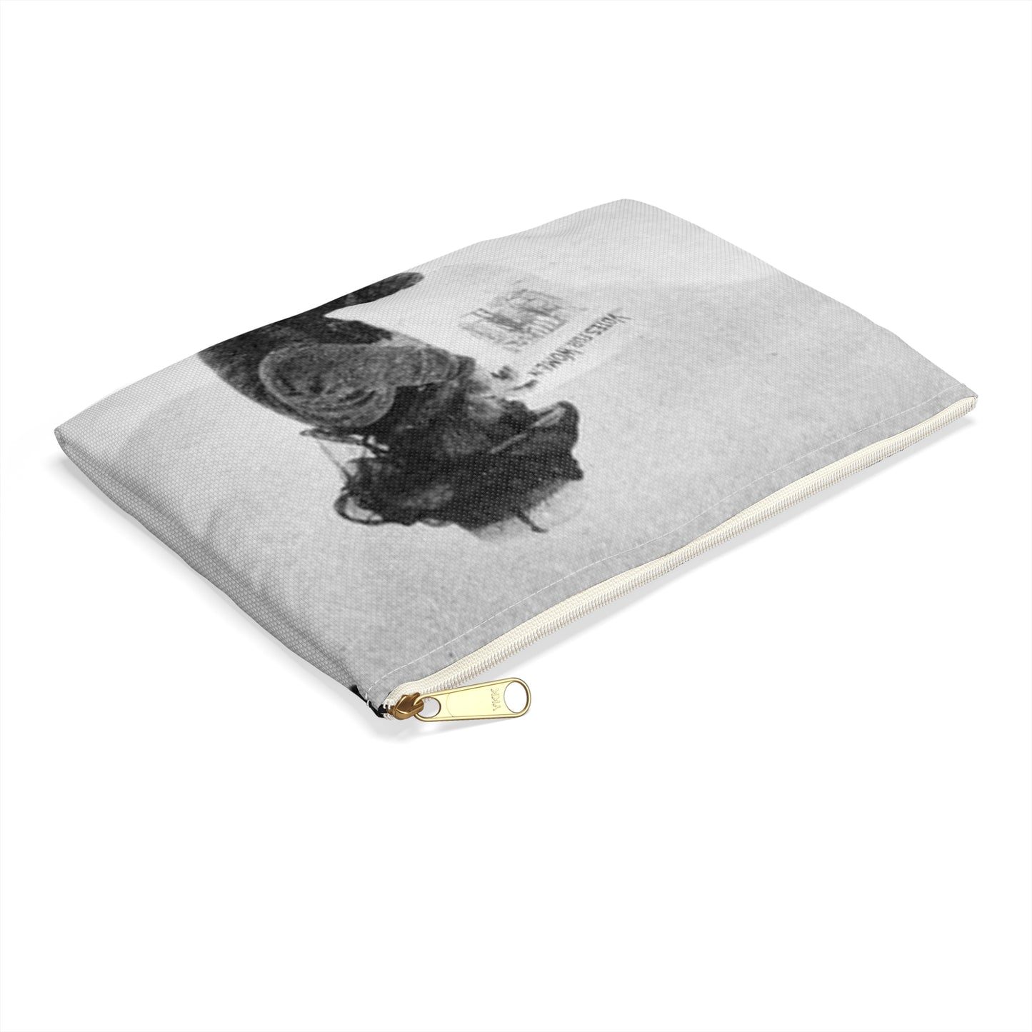 FannyBullockWorkmanVotesWomen - A woman standing in the snow holding a sign Large Organizer Pouch with Black Zipper