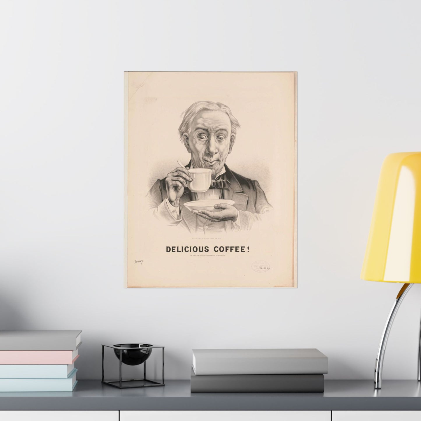 Delicious Coffee! - Print, Library of Congress collection High Quality Matte Wall Art Poster for Home, Office, Classroom