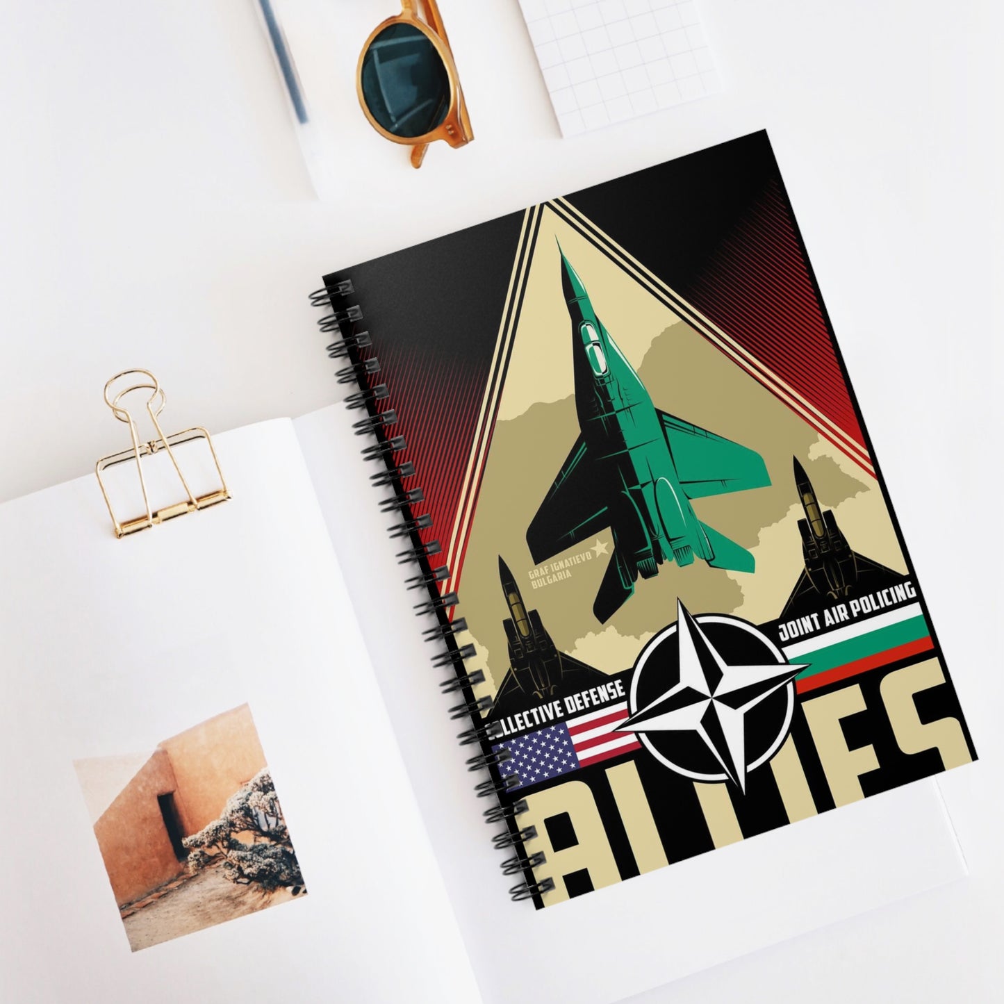 The U.S. and Bulgarian air forces will conduct the Spiral Bound Ruled Notebook with Printed Cover