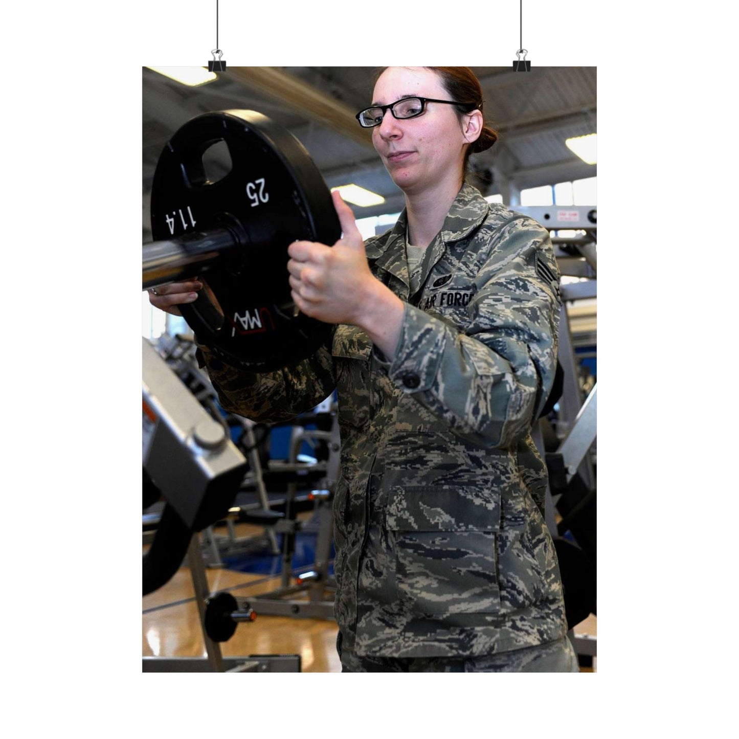 Senior Airman Cassandra Bridges, 28th Force Support High Quality Matte Wall Art Poster for Home, Office, Classroom