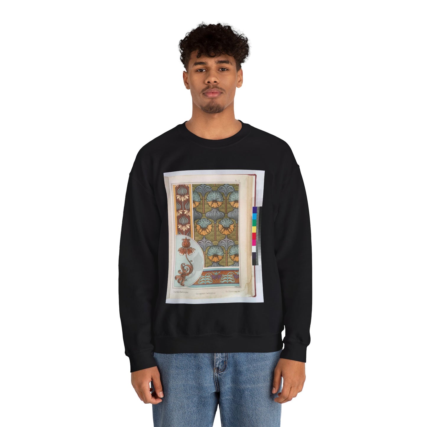 Couronne imperiale, Maurice Pillard Verneuil Black Heavy Blend Adult Crew Neck SweatShirt
