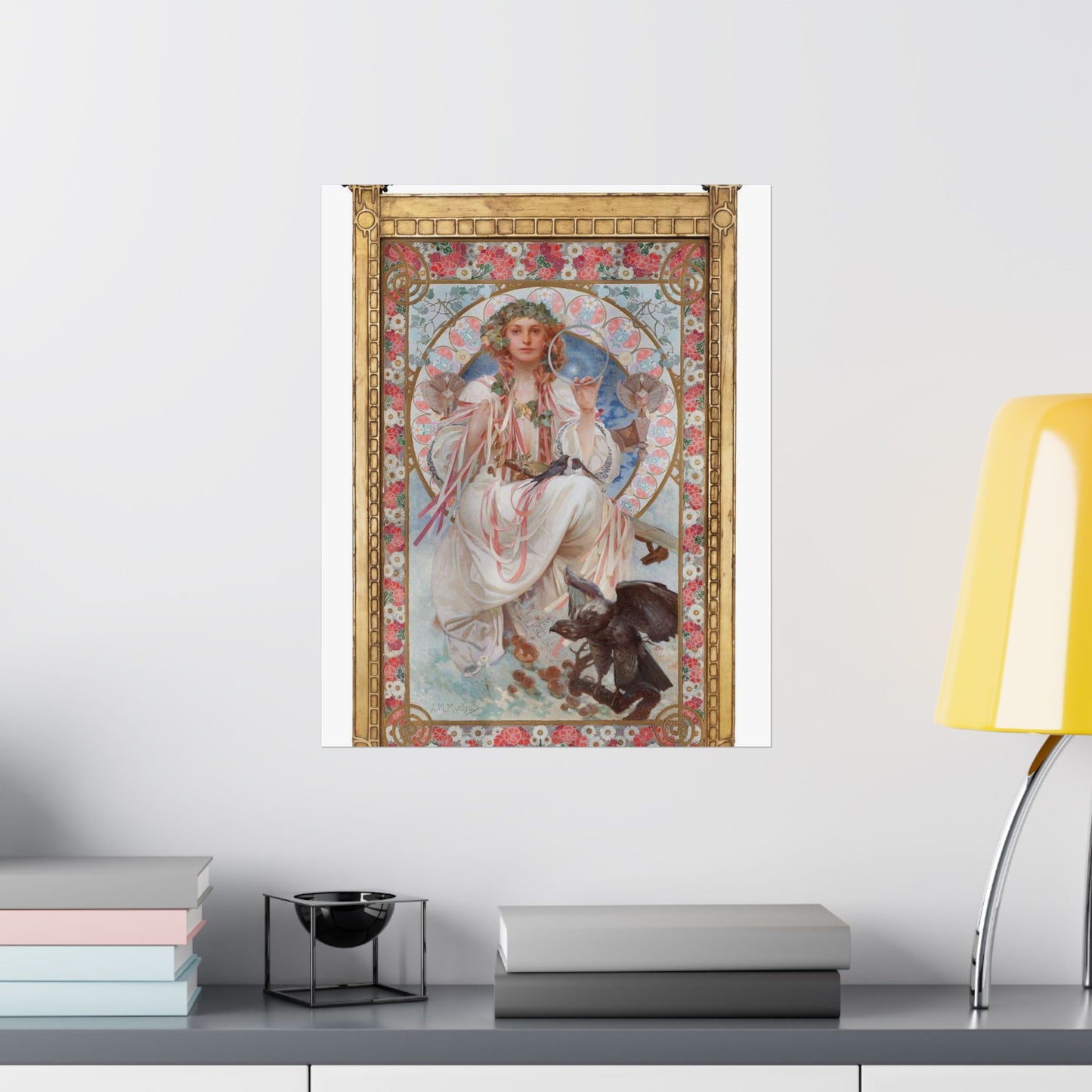 SlaviaMucha - Public domain dedication image High Quality Matte Wall Art Poster for Home, Office, Classroom