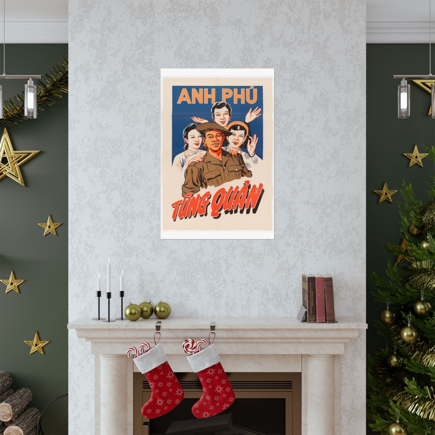 Viet Poster #5, Cold War American Propaganda poster High Quality Matte Wall Art Poster for Home, Office, Classroom