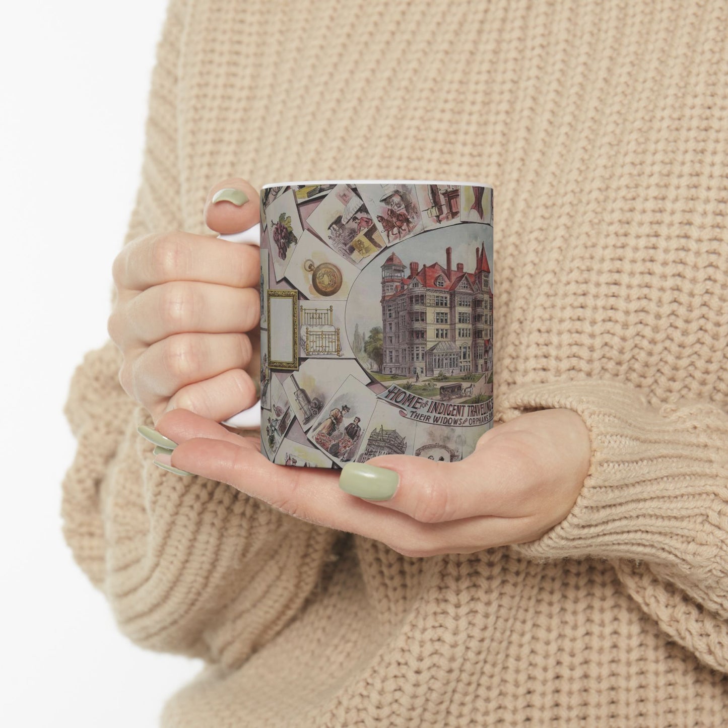 The traveling salesmen of America / Gast Lith. & Eng. Co., N.Y. Beautiful Novelty Ceramic Coffee Mug 11oz