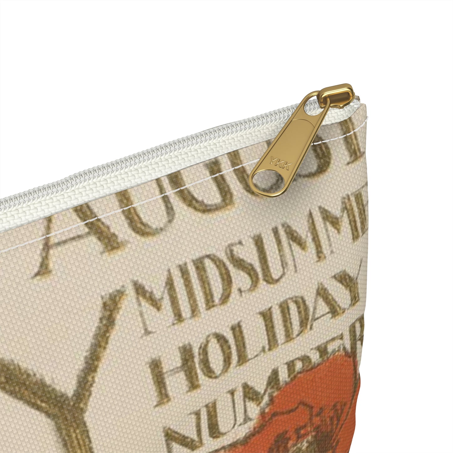 The century, August, midsummer holiday number Large Organizer Pouch with Black Zipper