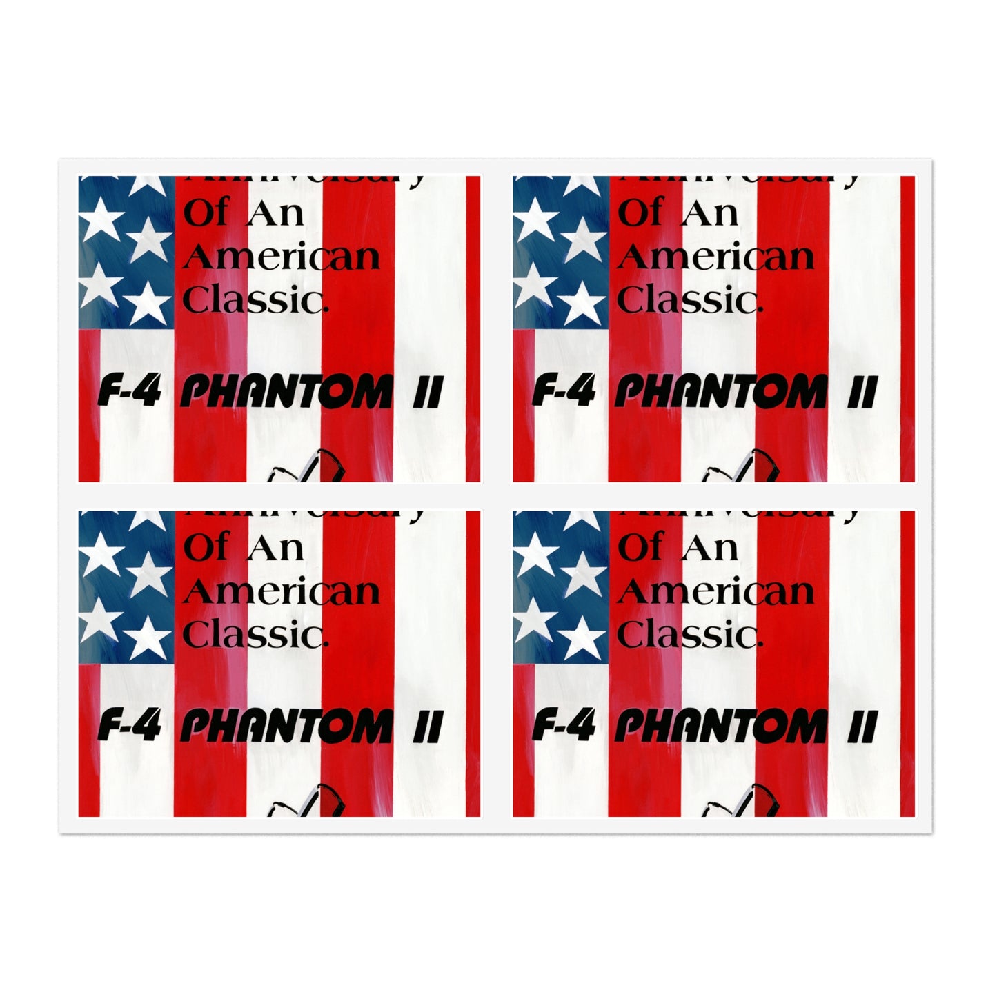 Artwork: "American Classic". Artist: David Zlotky, US Air Force Art Collection Laminated UV Protective Vinyl Stickers