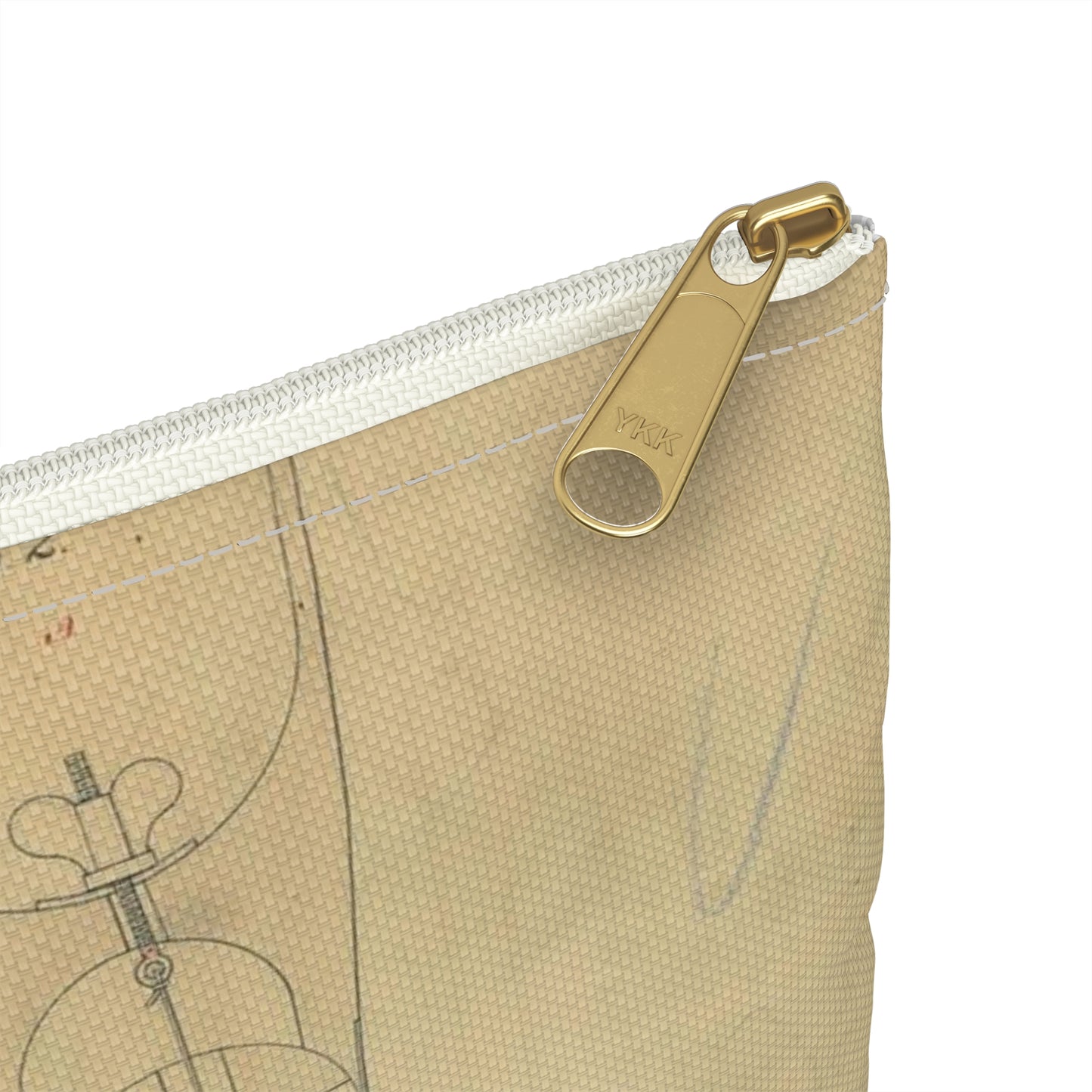 Patent drawing - for Jonathan Russell's Artificial Leg Public domain image Large Organizer Pouch with Black Zipper