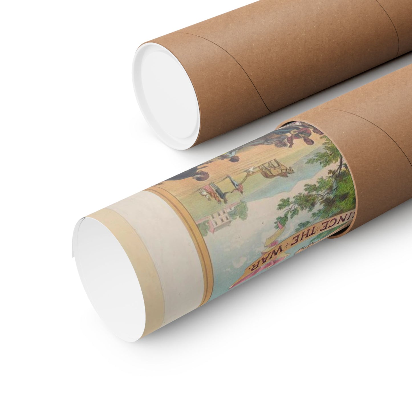Family record. Before the war and since the war / Krebs Lithographing Company, Cincinnati. High Quality Matte Wall Art Poster for Home, Office, Classroom
