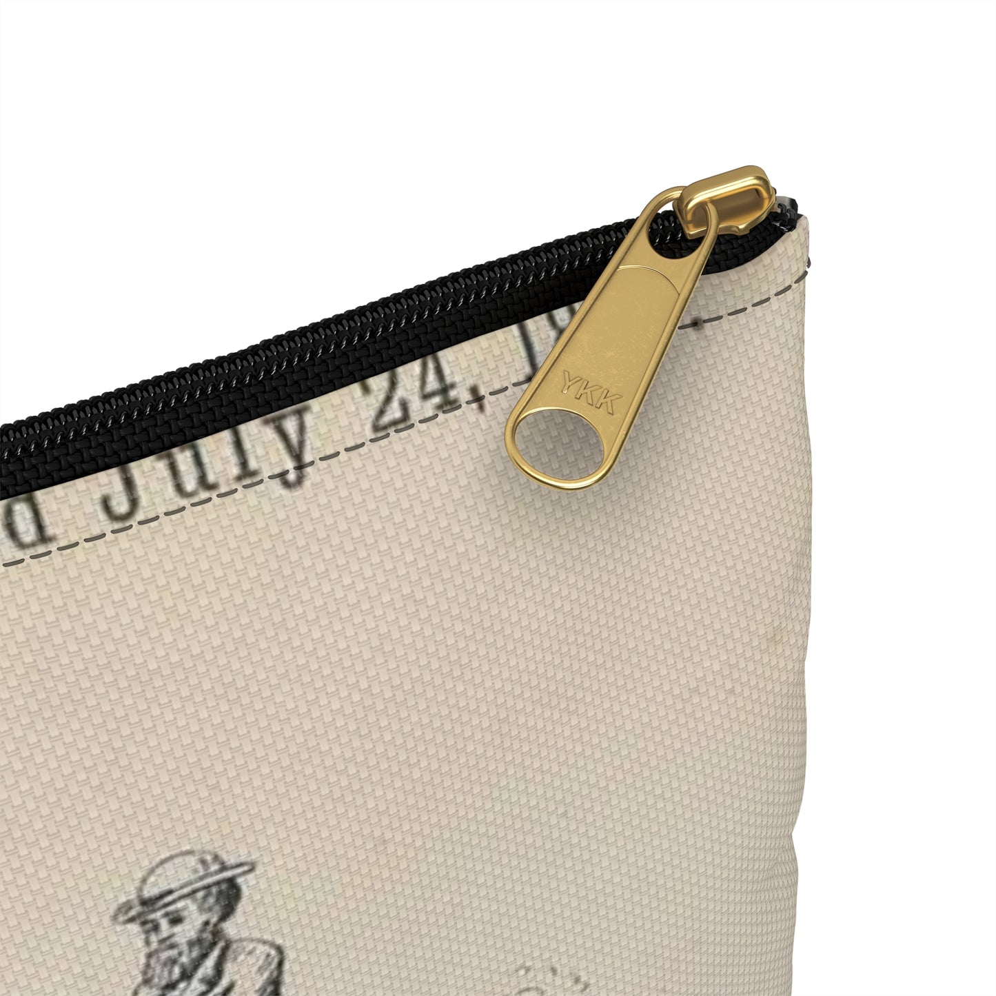Patent drawing - for O. T. Jones' Horse Detacher Public domain image Large Organizer Pouch with Black Zipper