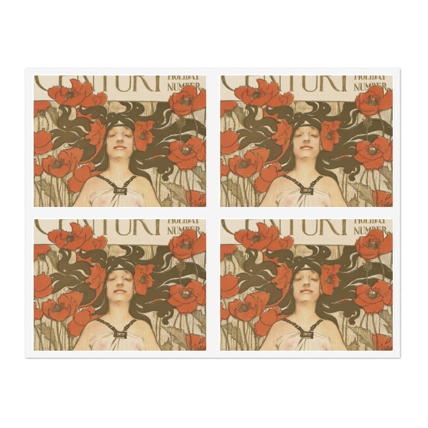 The century, August, midsummer holiday number Laminated UV Protective Vinyl Stickers