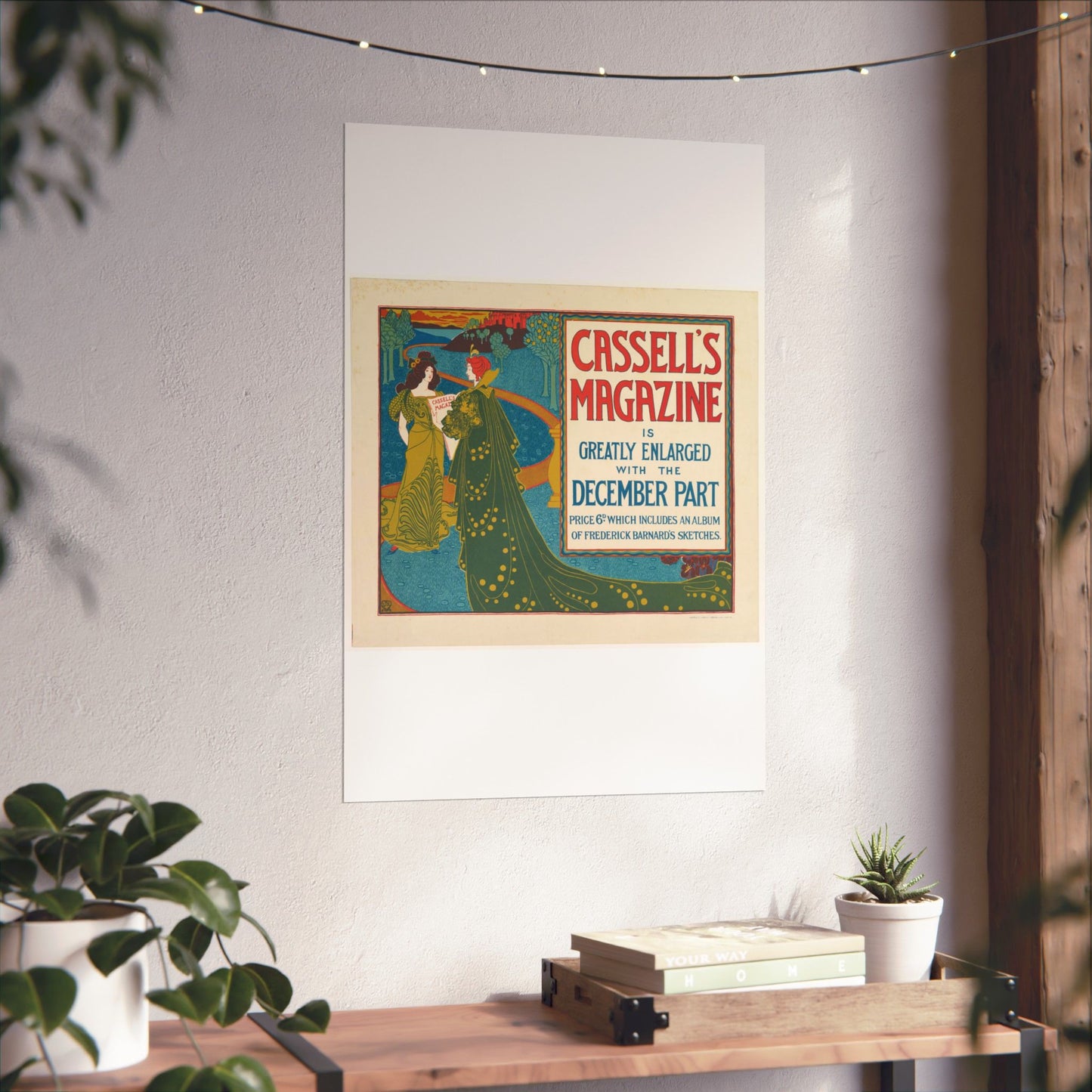 Louis Rhead - Cassell's Magazine: December High Quality Matte Wall Art Poster for Home, Office, Classroom