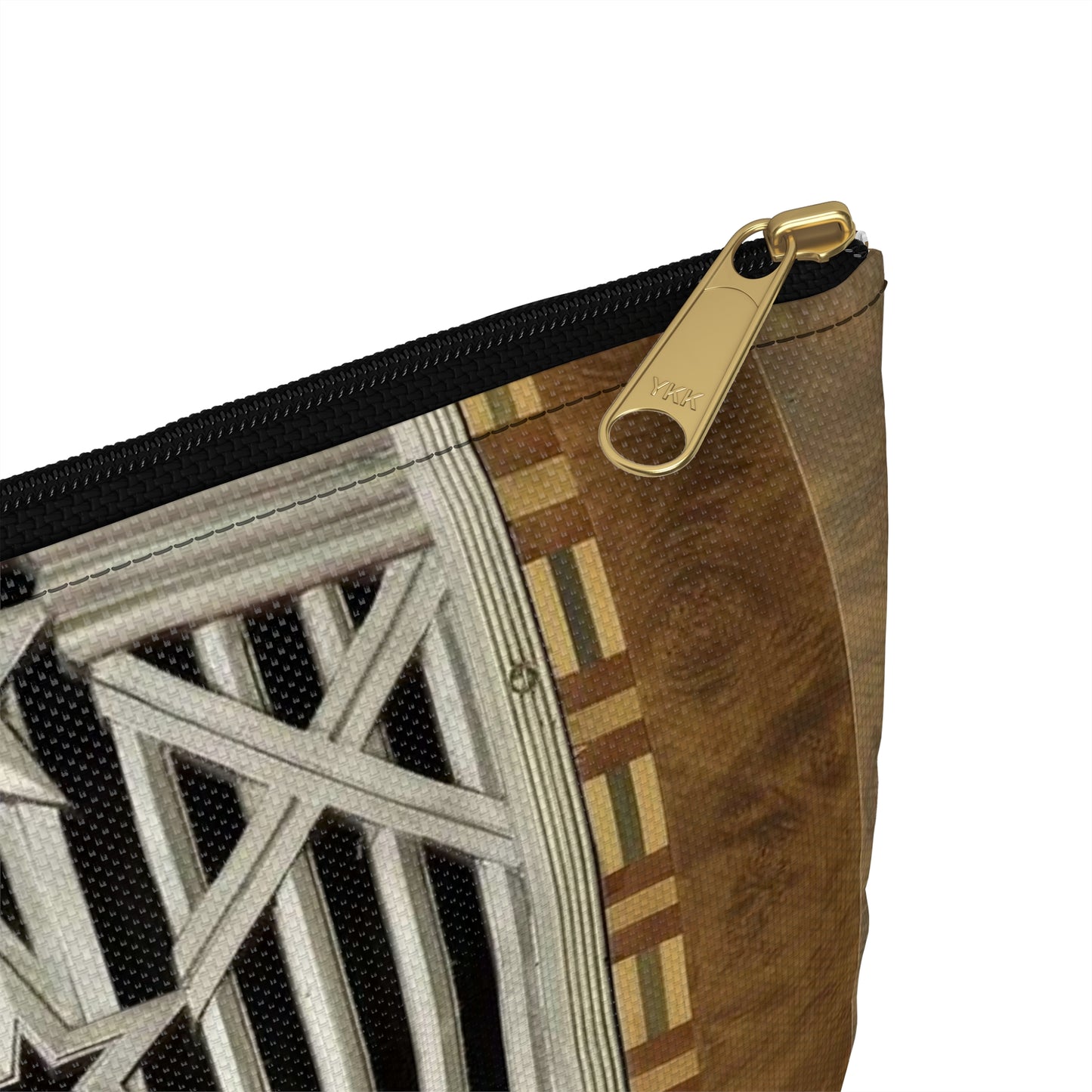 Interior grill detail, James T. Foley U.S. Post Office and Courthouse, Albany, New York Large Organizer Pouch with Black Zipper