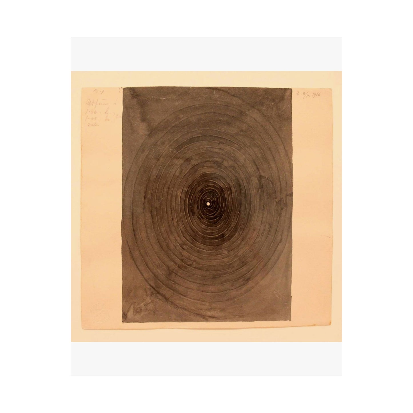 Hilma af Klint - 1916 - No 1 From The Parsifal Series High Quality Matte Wall Art Poster for Home, Office, Classroom