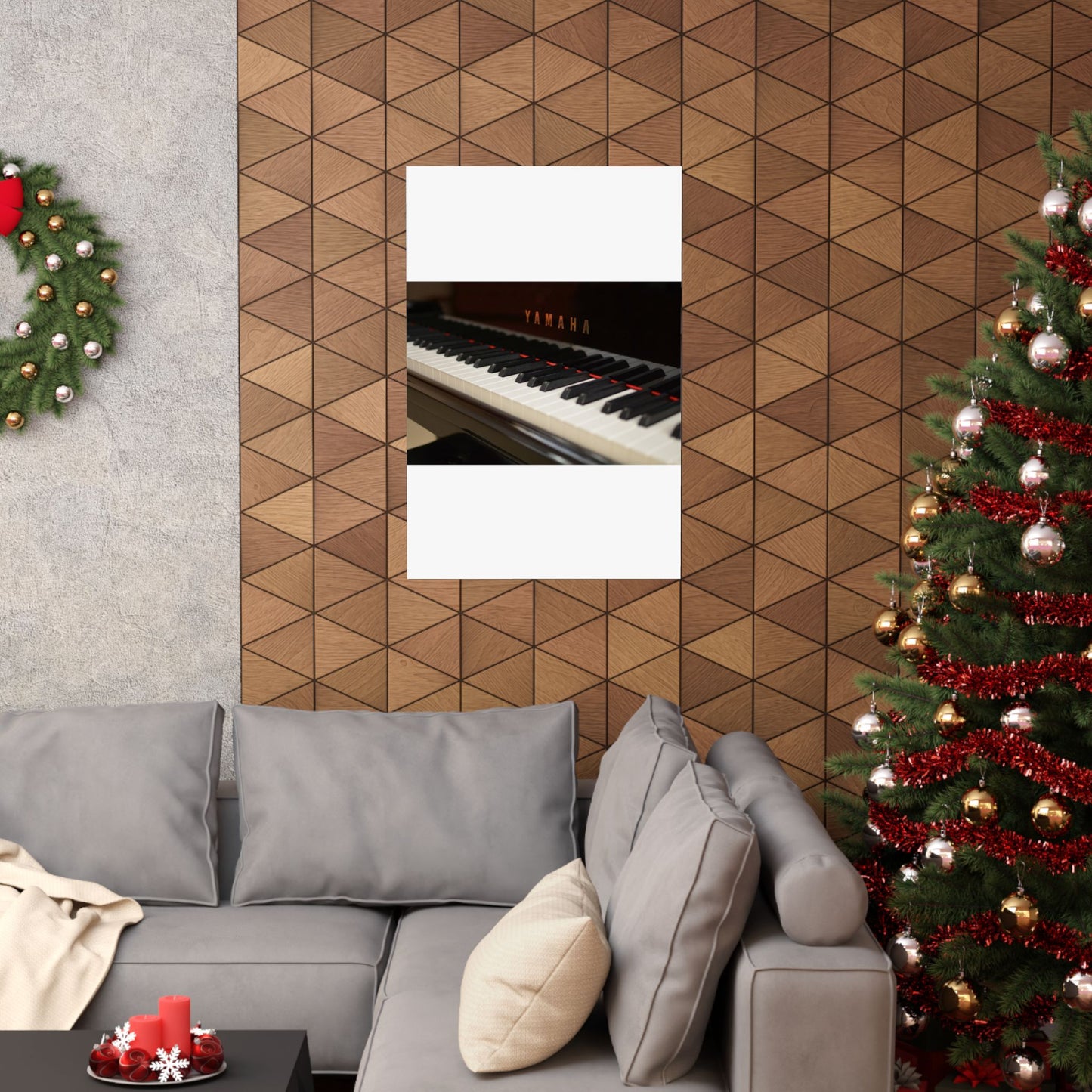 A close up of the keys of a piano. Piano keyboard yamaha, music. High Quality Matte Wall Art Poster for Home, Office, Classroom