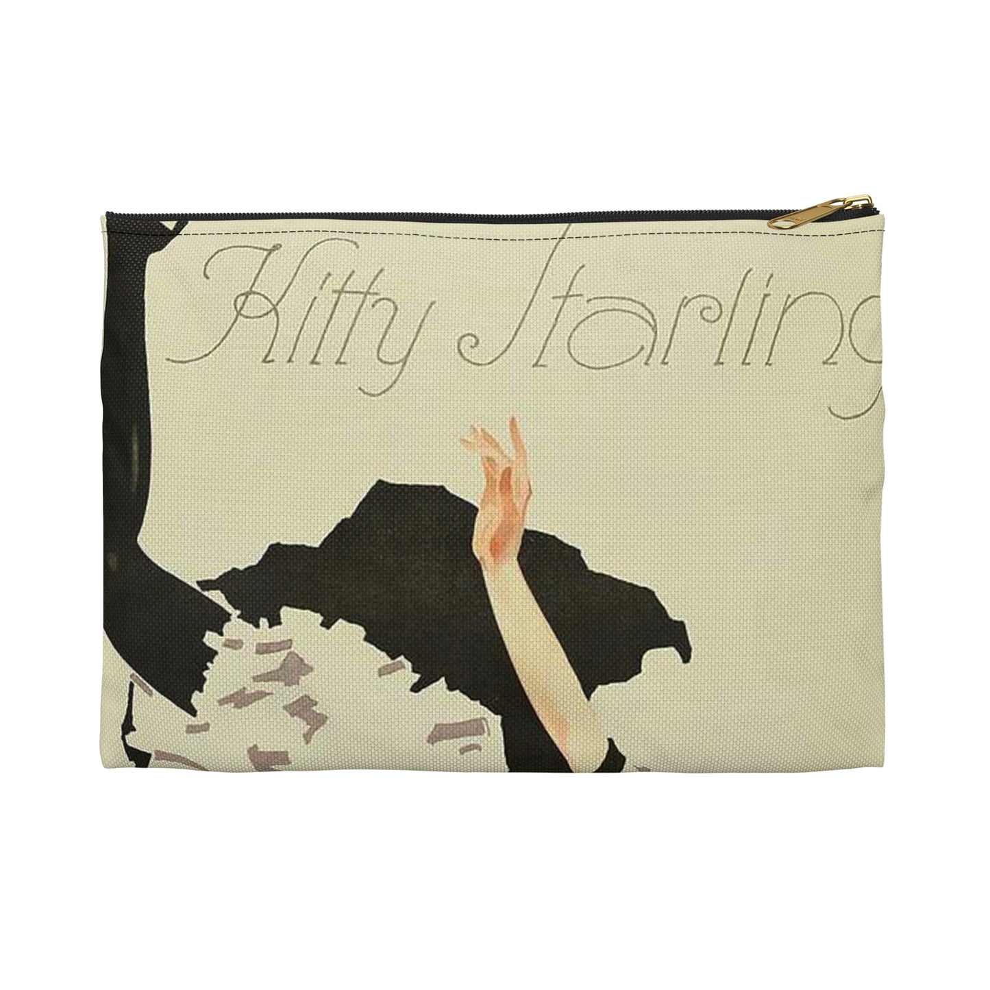 Kitty Starling - deutsch-amerikanische Excentric-Tänzerin, 1914 Large Organizer Pouch with Black Zipper