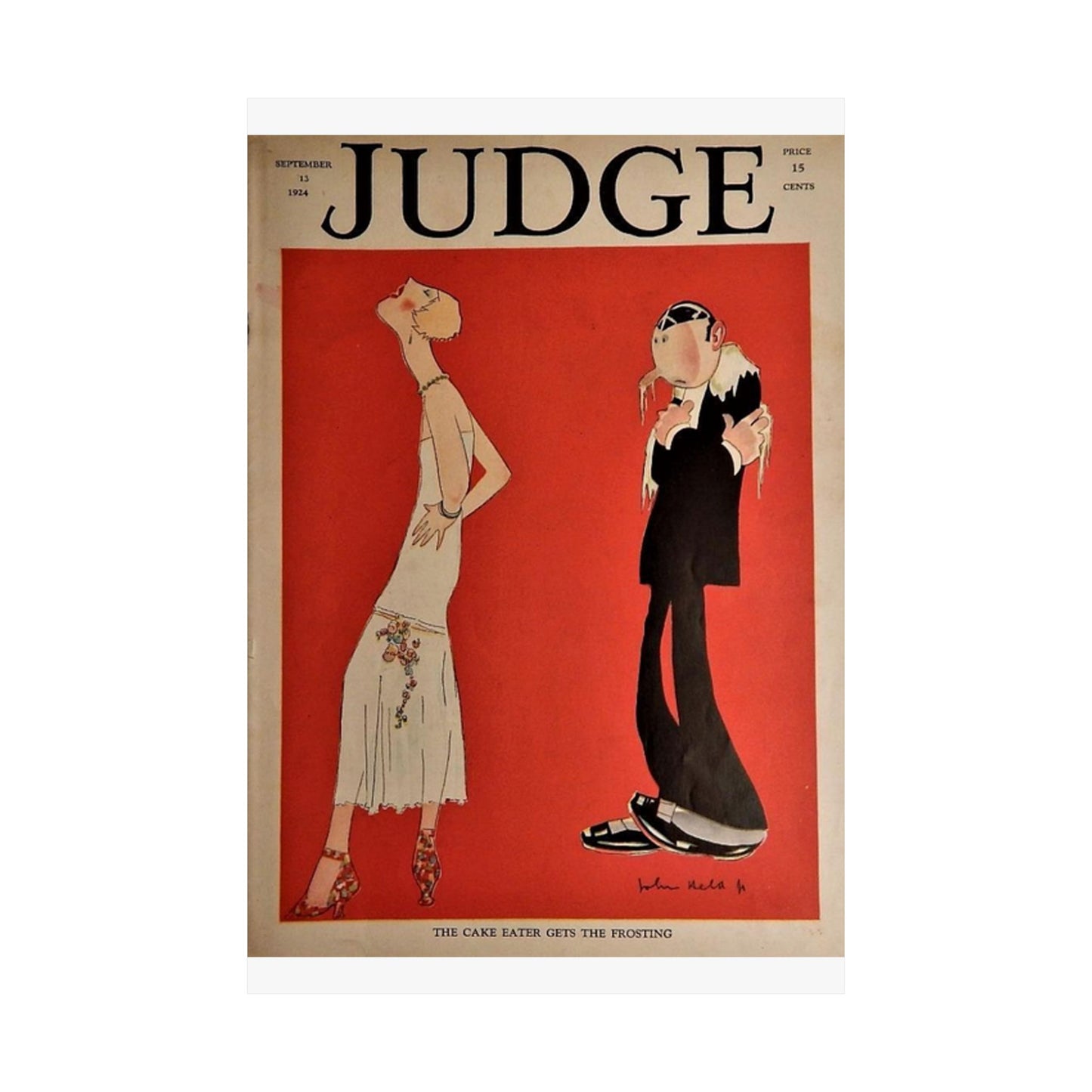 JudgeMagazine13Sep1924 - Art Deco public domain image High Quality Matte Wall Art Poster for Home, Office, Classroom