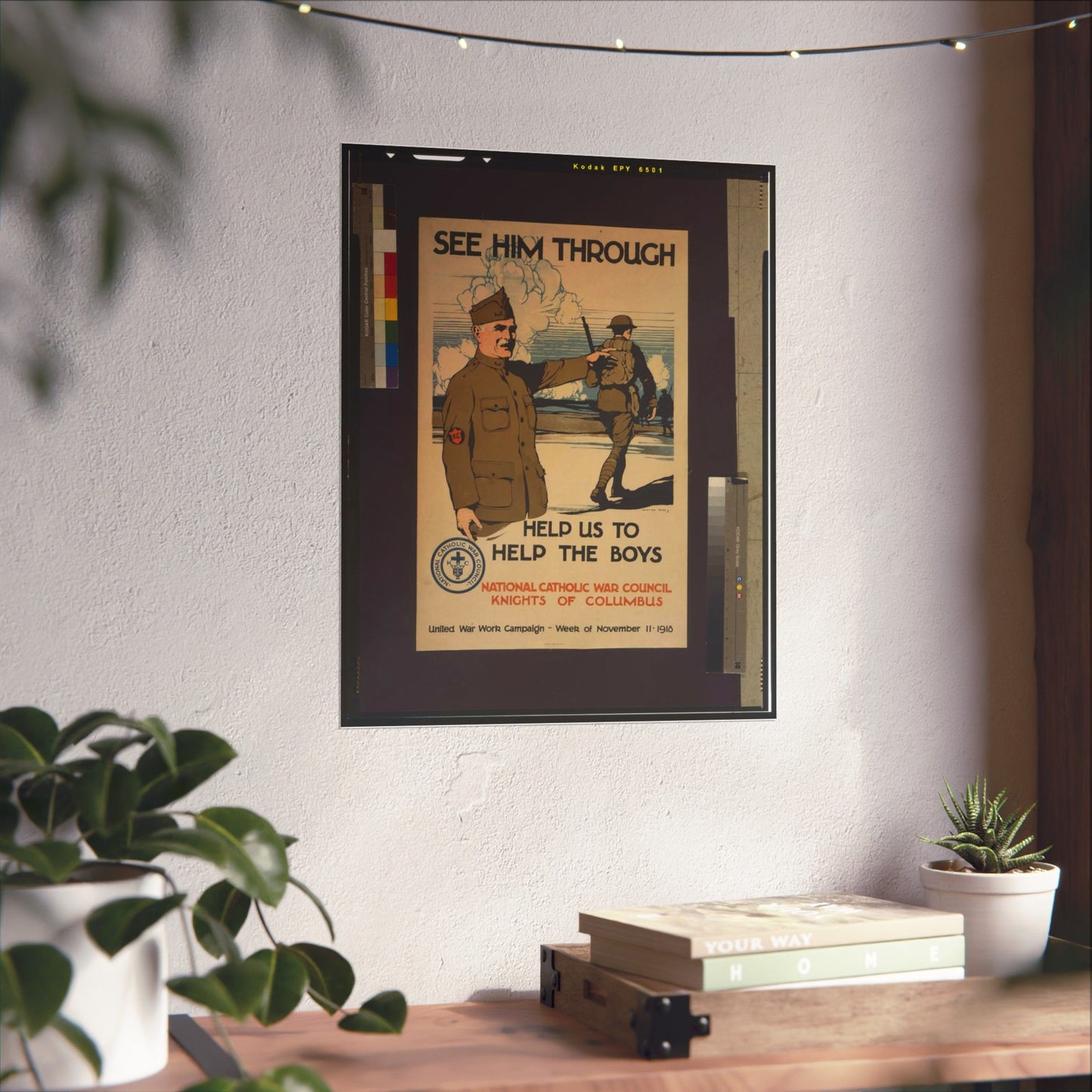 See him through--Help us to help the boys / Burton Rice ; American Lithographic Co., N.Y. High Quality Matte Wall Art Poster for Home, Office, Classroom