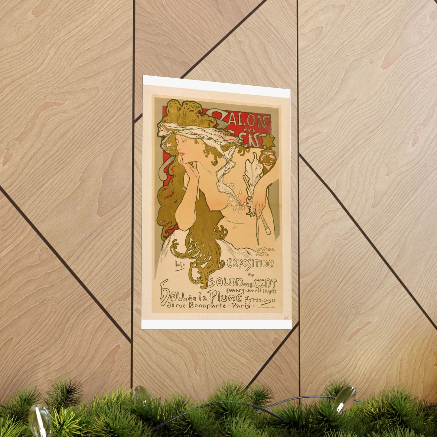 Salon des Cent (20) - mars 1896 High Quality Matte Wall Art Poster for Home, Office, Classroom