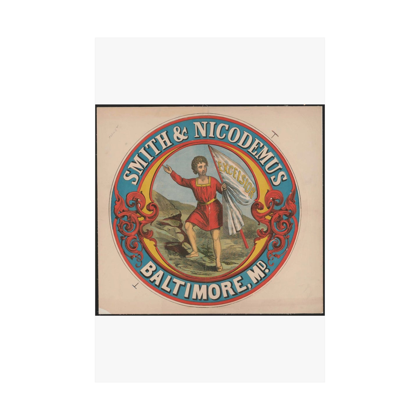 Smith & Nicodemus, Baltimore, MD High Quality Matte Wall Art Poster for Home, Office, Classroom