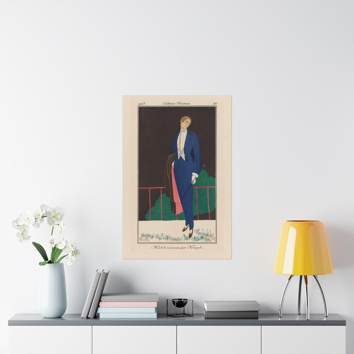 New menswear by Kriegck (Habit nouveau par Kriegck) (CBL WEp 0875) High Quality Matte Wall Art Poster for Home, Office, Classroom