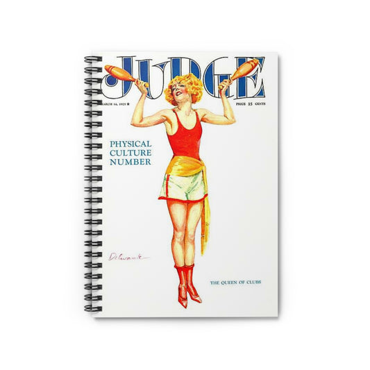 JudgeMagazine14Mar1925 - Art Deco public domain image Spiral Bound Ruled Notebook with Printed Cover