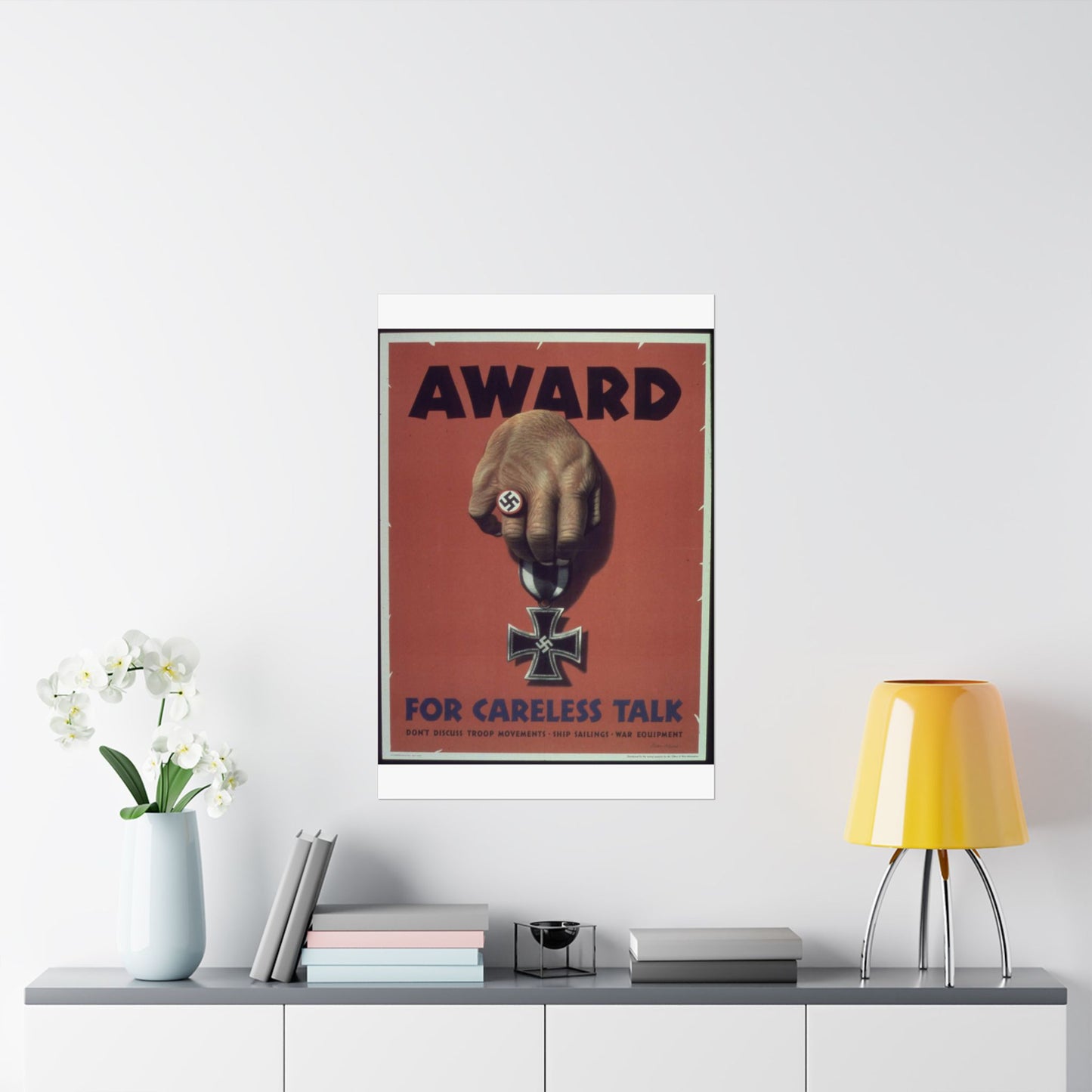 "Award for careless talk" - NARA - 513602 High Quality Matte Wall Art Poster for Home, Office, Classroom