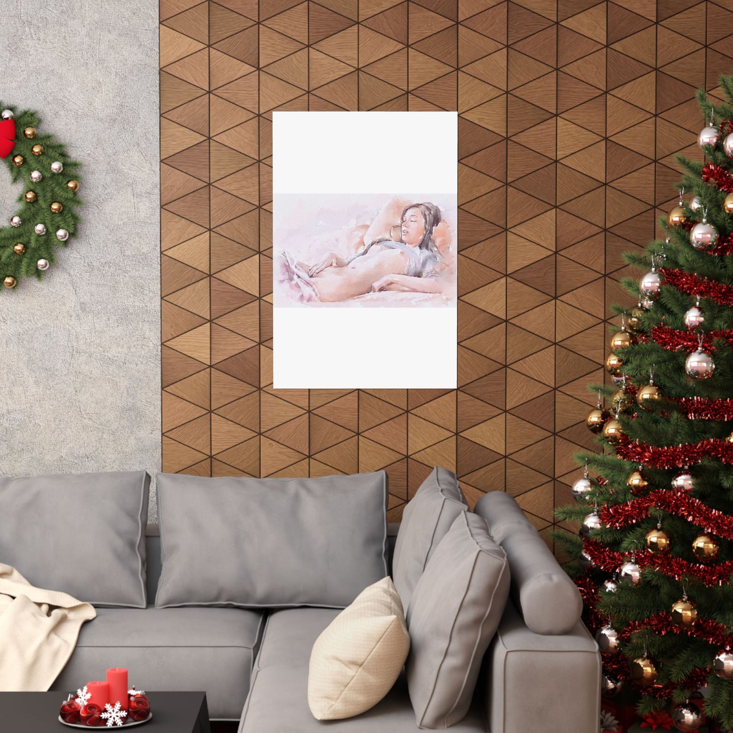 Woman masturbating High Quality Matte Wall Art Poster for Home, Office, Classroom
