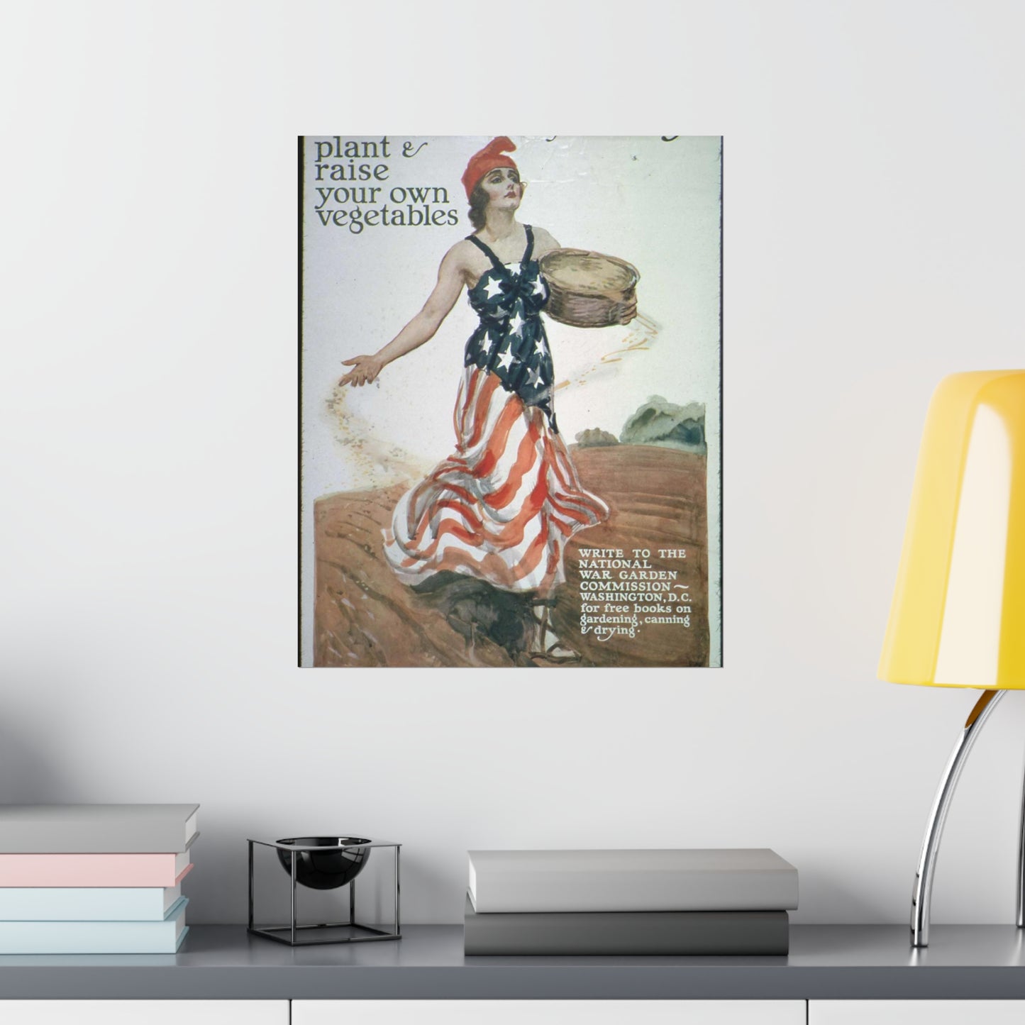 "Sow the Seeds of Victory^ Plant and raise your own vegetables. Write to the National War Garden Commission- Washington, - NARA - 512498 High Quality Matte Wall Art Poster for Home, Office, Classroom