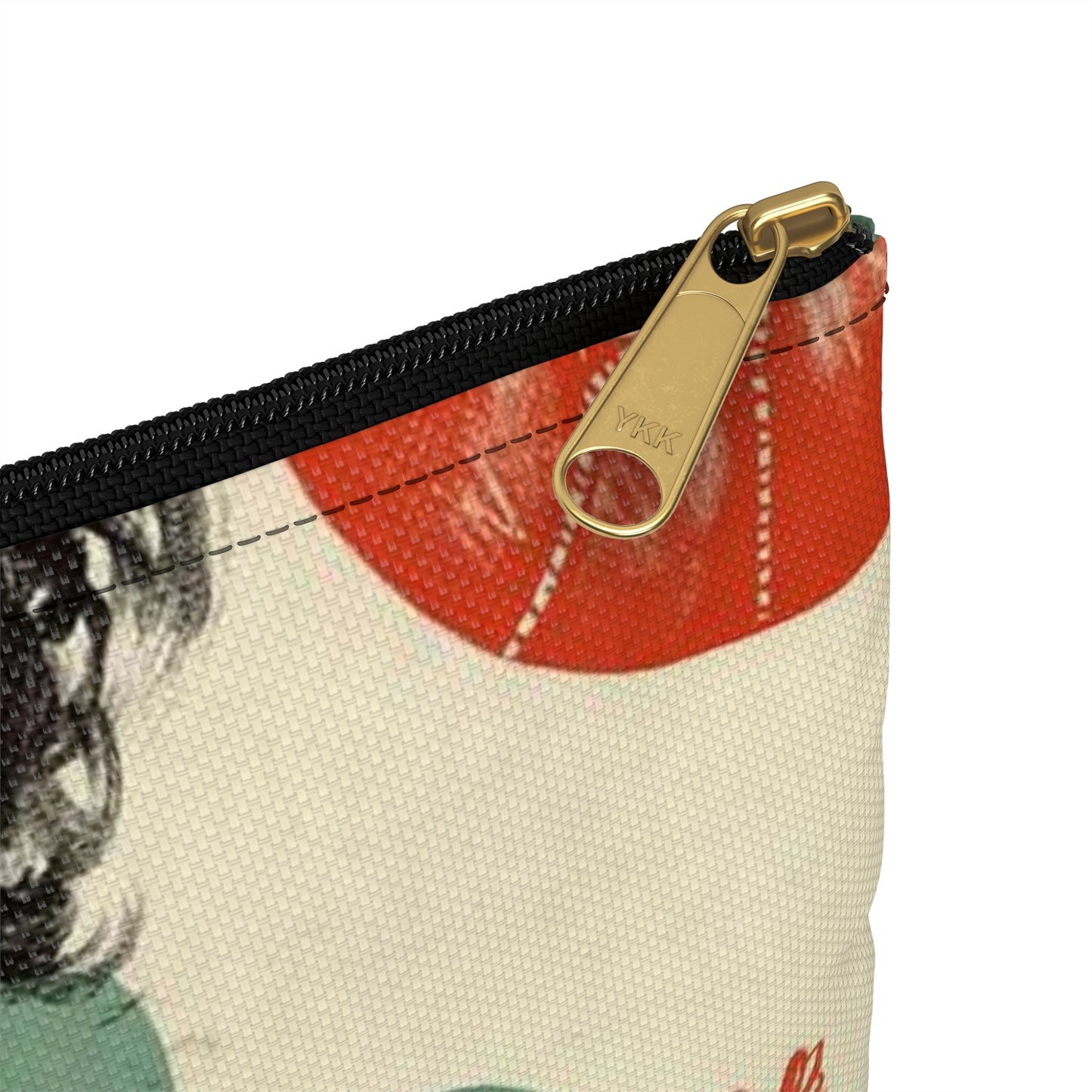 Плакат к фильму «Мяч и сердце» - Vintage movie public domain poster Large Organizer Pouch with Black Zipper