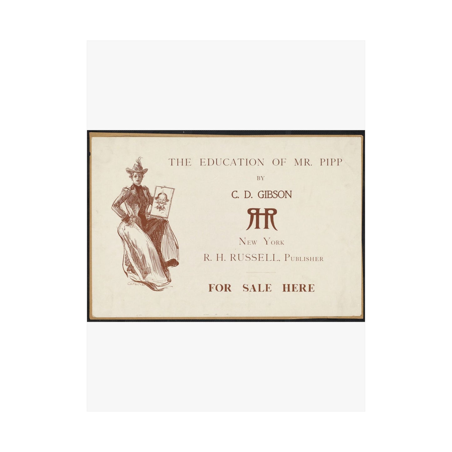 The education of Mr. Pipp by C. D. Gibson High Quality Matte Wall Art Poster for Home, Office, Classroom