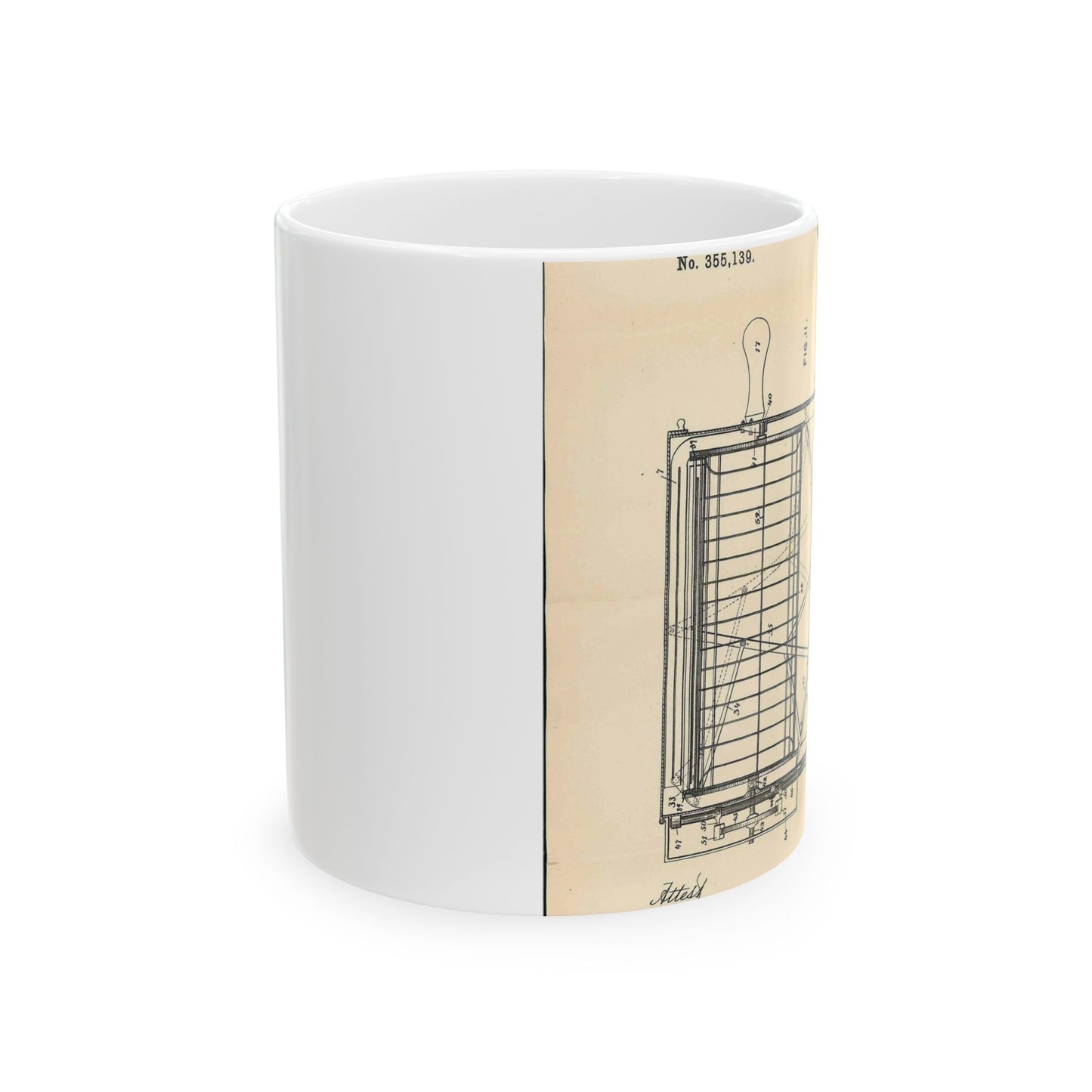 Patent Case File No. 355,139, Dish Washing Machine, Inventor Josephine G. Cochran - DPLA - 1a806ea5879c9a272713bca02da1a760 (page 56) Beautiful Novelty Ceramic Coffee Mug 11oz