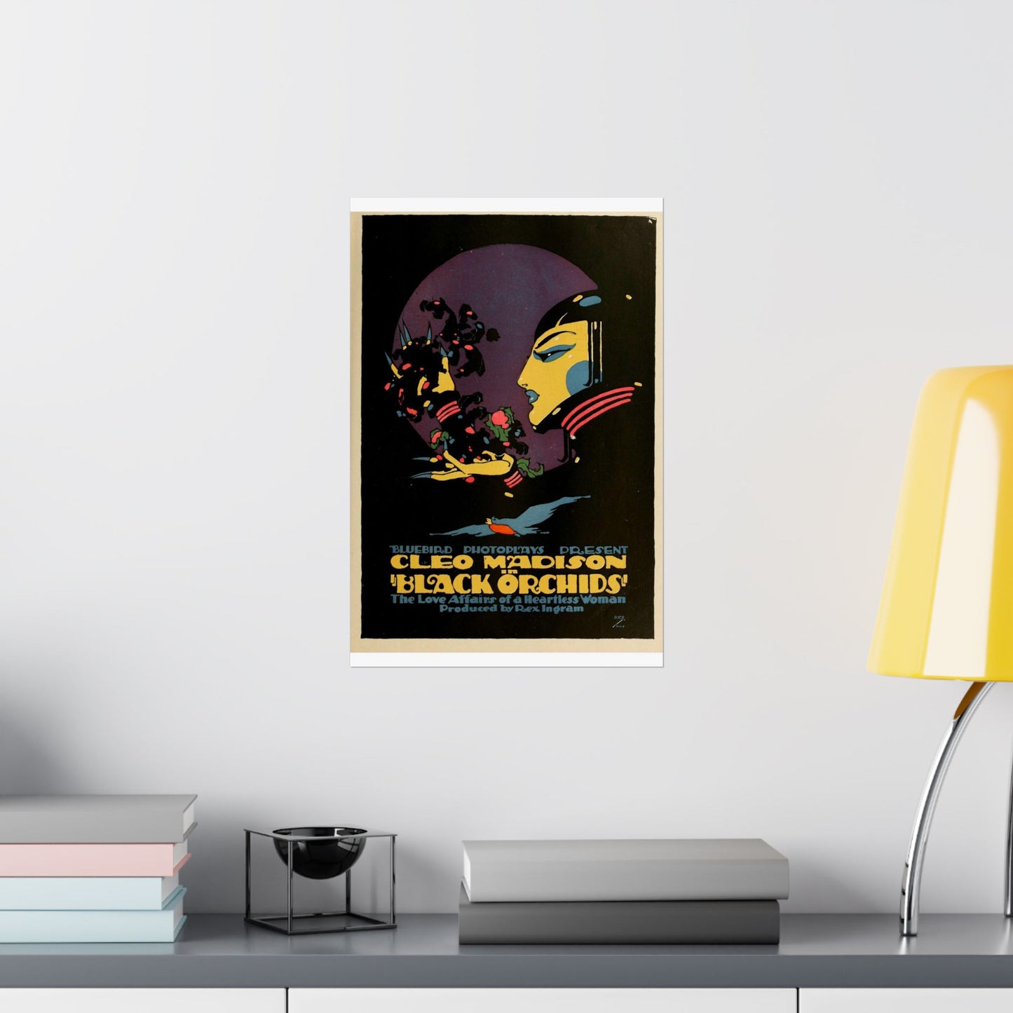 Black Orchids - Vintage movie public domain poster High Quality Matte Wall Art Poster for Home, Office, Classroom