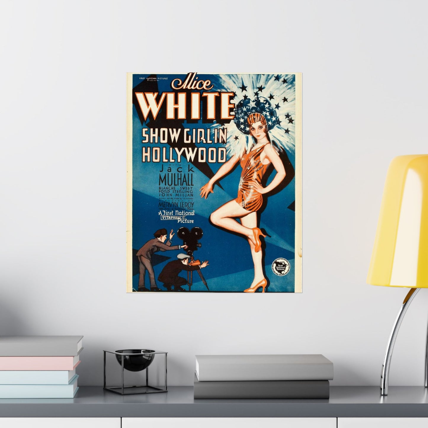 ShowgirlHollywood, Art Deco Poster High Quality Matte Wall Art Poster for Home, Office, Classroom