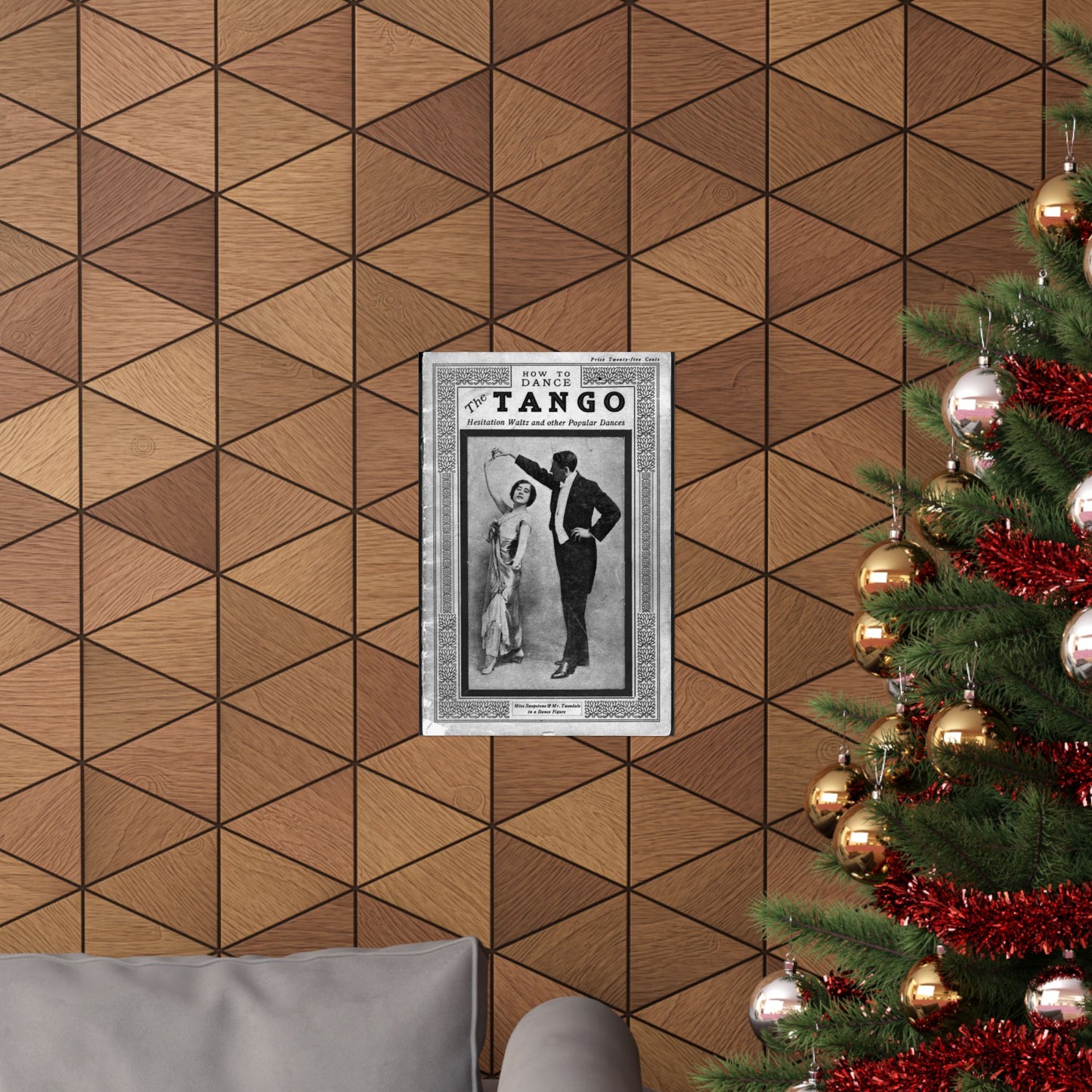 The tango as standardized and taught by the representative dancing masters of the North American continent; tango two-step, hesitation waltz, Boston glide, one-step High Quality Matte Wall Art Poster for Home, Office, Classroom