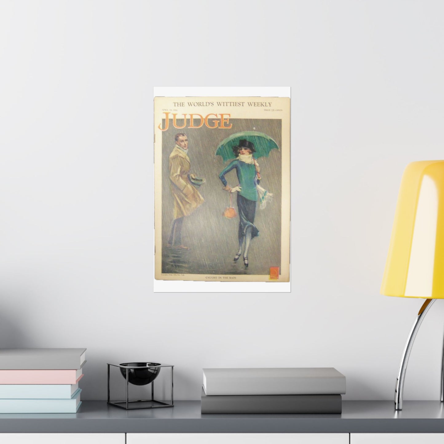JudgeMagazine19Apr1924 - Art Deco public domain image High Quality Matte Wall Art Poster for Home, Office, Classroom