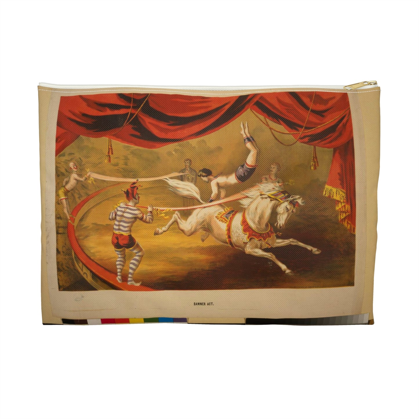 Banner act - Print, Library of Congress collection Large Organizer Pouch with Black Zipper
