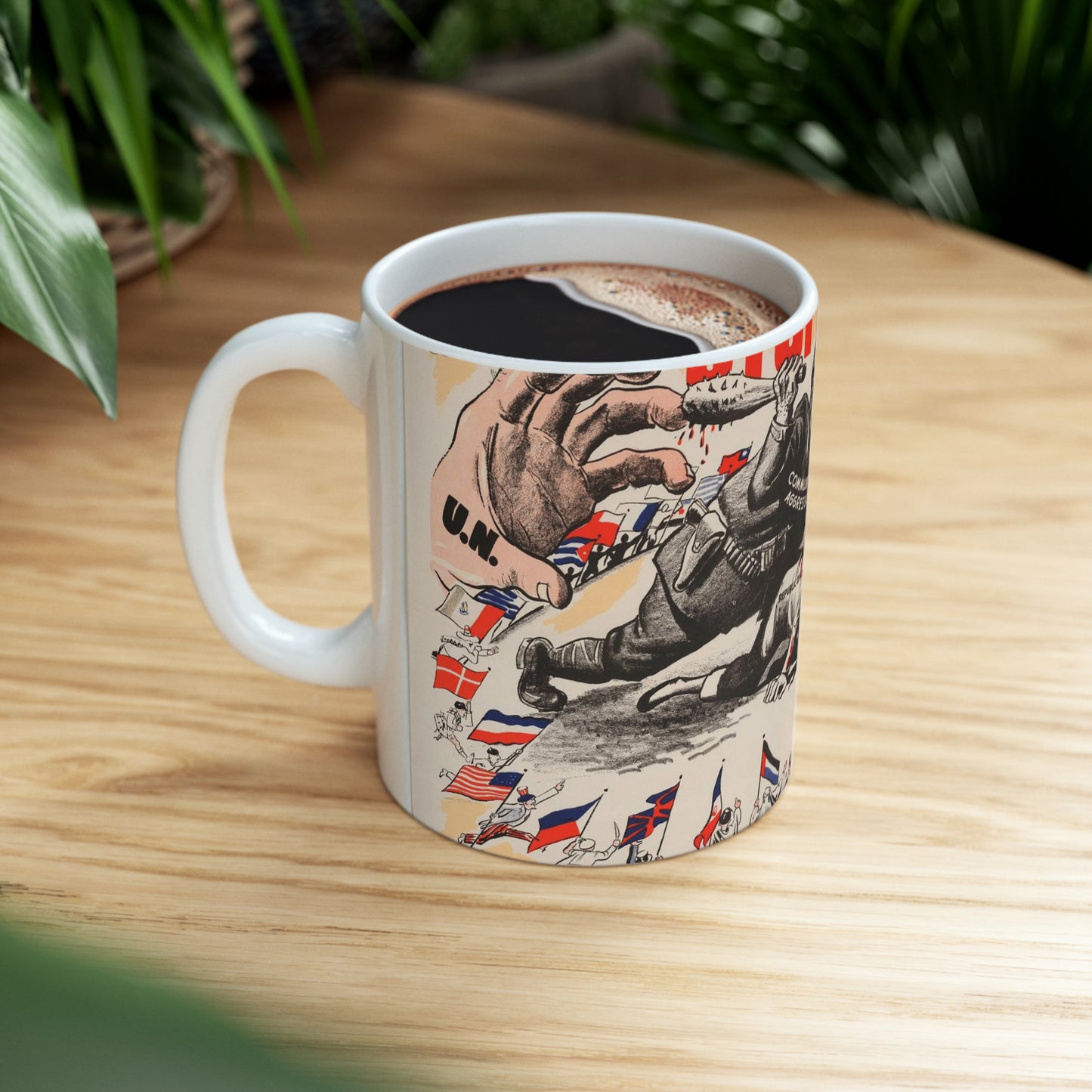 Stop Criminal!, Cold War American Propaganda poster Beautiful Novelty Ceramic Coffee Mug 11oz