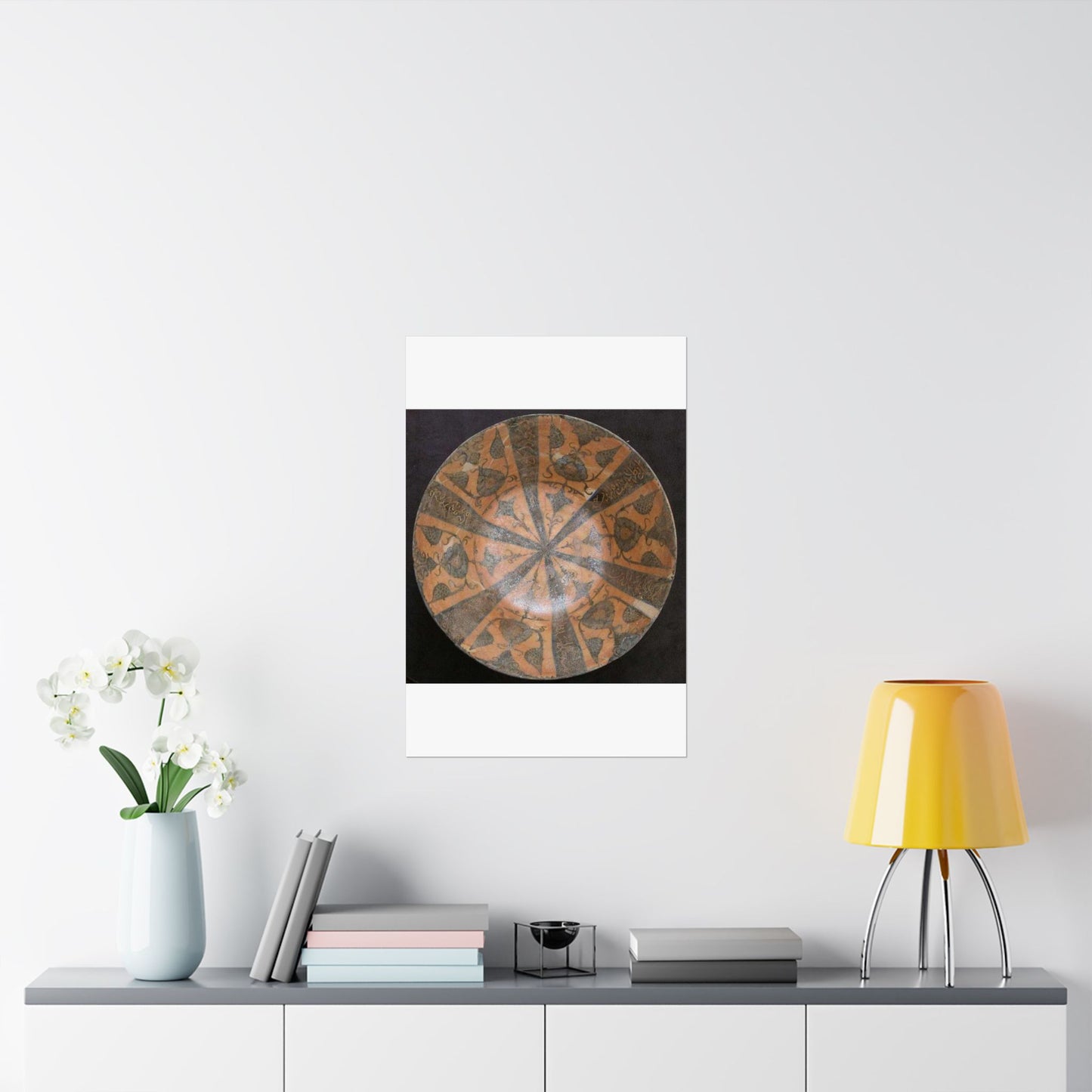 Bowl, Iran, 12th century - Public domain photo of museum object High Quality Matte Wall Art Poster for Home, Office, Classroom