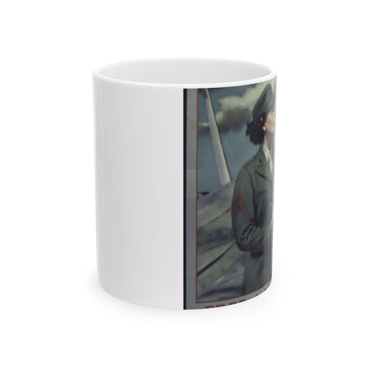 "Be a Marine-Free a Marine to Fight" - NARA - 513679 Beautiful Novelty Ceramic Coffee Mug 11oz