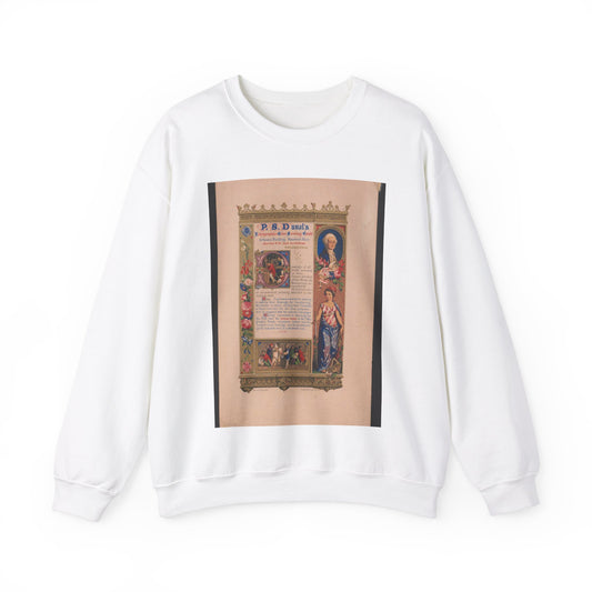 P.S. Duval's lithograhpic & color printing estab! Artizans Building Ranstead Place west from No. 26 South Fourth Street Philadelphia on stone by Schussele ; lith. & printed in color at the Estab! White Heavy Blend Adult Crew Neck SweatShirt