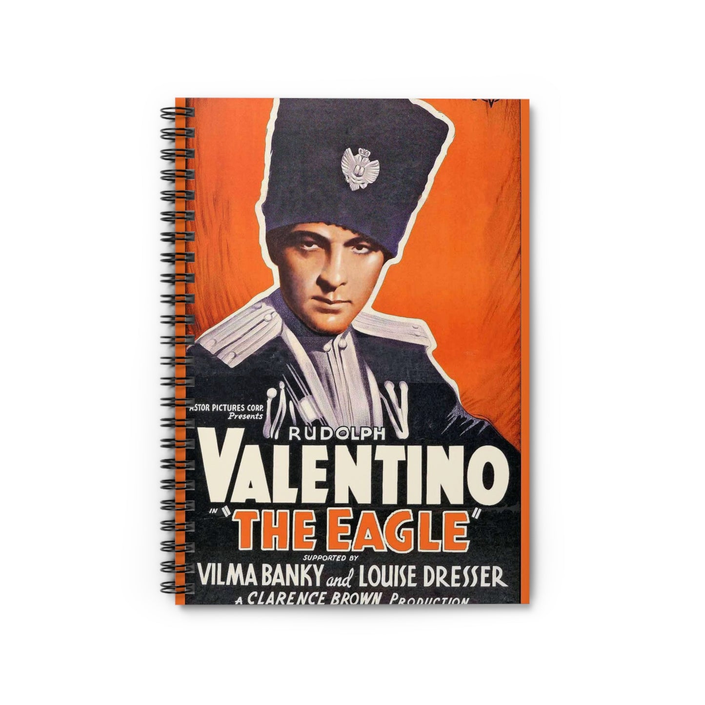 The-Eagle-1925-Rudolph-Valentino Spiral Bound Ruled Notebook with Printed Cover