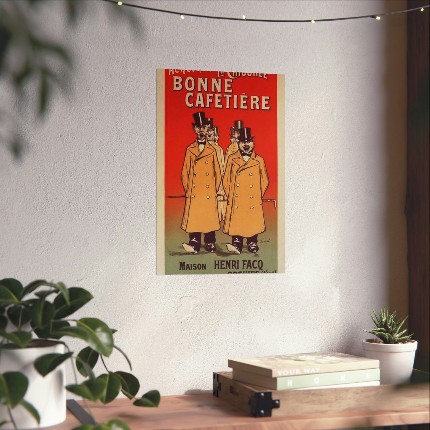 Affiche pour la "Chicorée Bonne Cafetière". High Quality Matte Wall Art Poster for Home, Office, Classroom