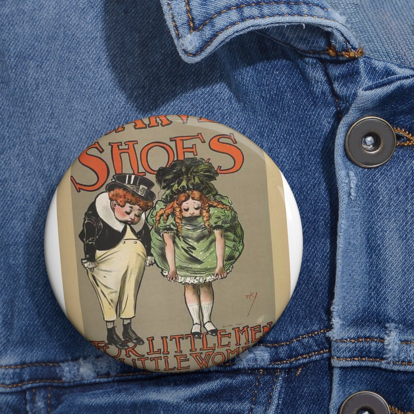 Marvel shoes for little men & little women. Pin Buttons with Crisp Design