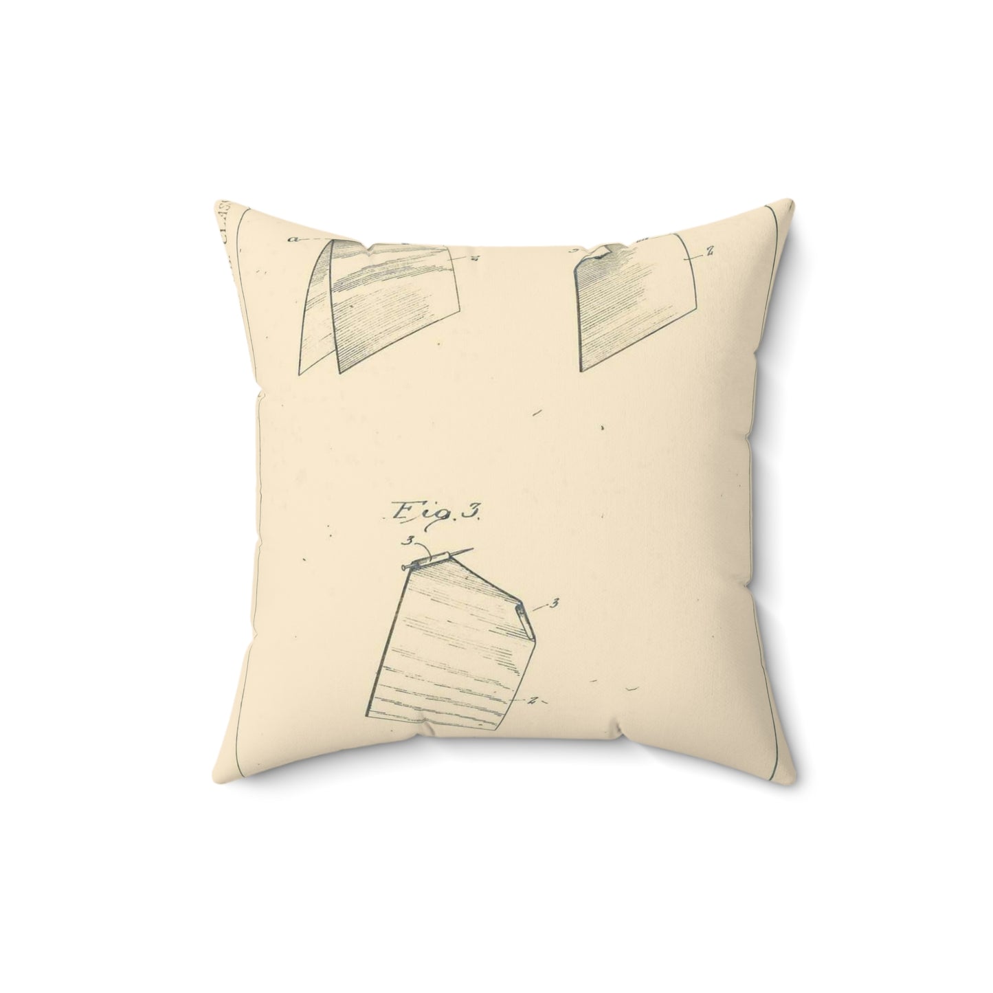 Patent Case File No. 1,458,513, Method of Producing Arificial Flower Petals, Inventor- Ellen W. Bell. - DPLA - 5462ff330b7ac44e42ad6e531c446101 (page 15) Decorative Accent Square Pillow