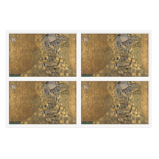 Gustav Klimt, 1907, Adele Bloch-Bauer I, Neue Galerie New York Laminated UV Protective Vinyl Stickers