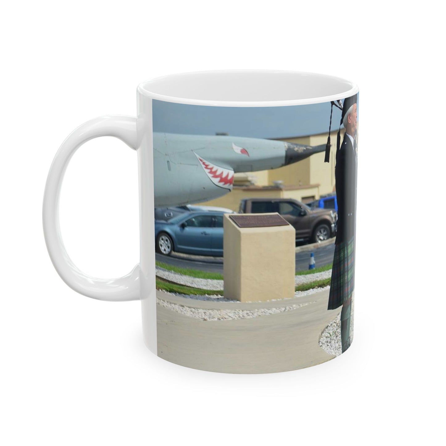 During the Twenty-Fifth Air Force Remembrance Ceremony Beautiful Novelty Ceramic Coffee Mug 11oz