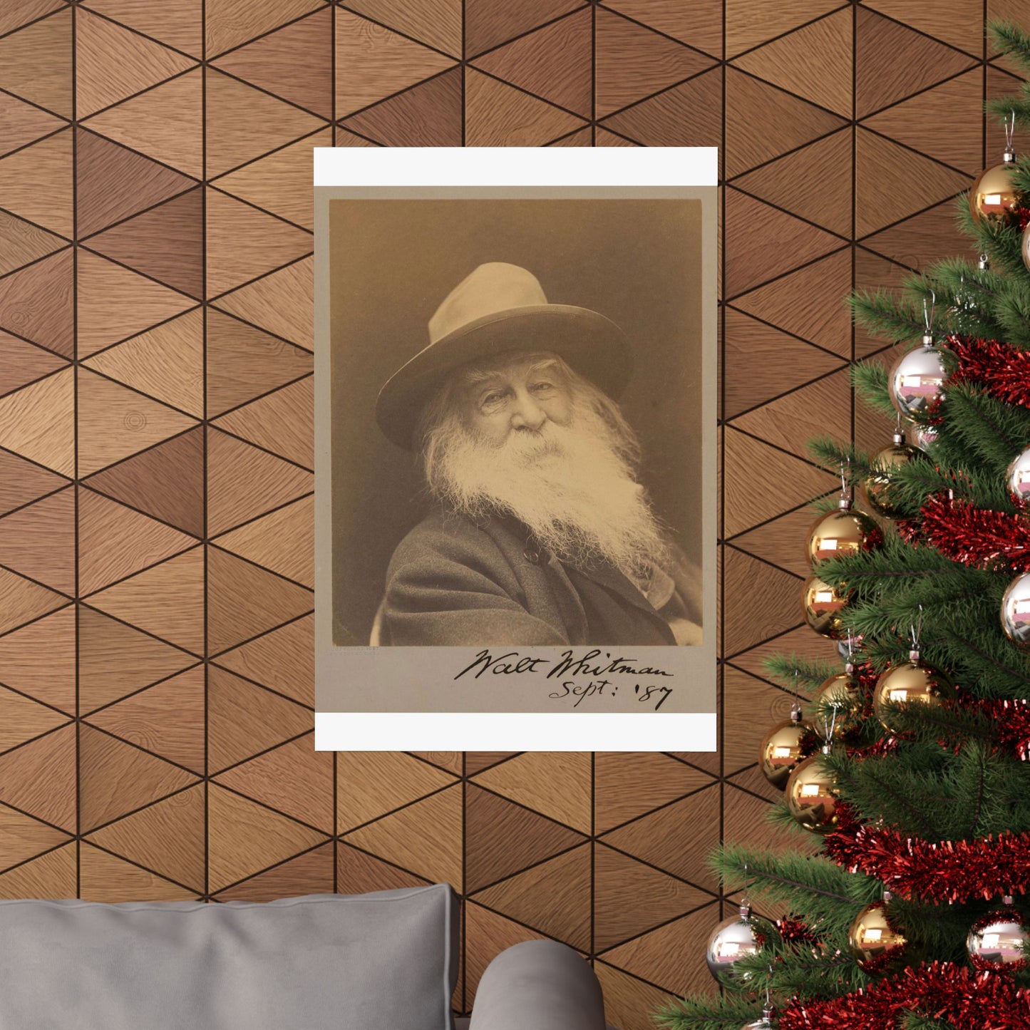 George C. Cox - Walt Whitman - Google Art Project High Quality Matte Wall Art Poster for Home, Office, Classroom