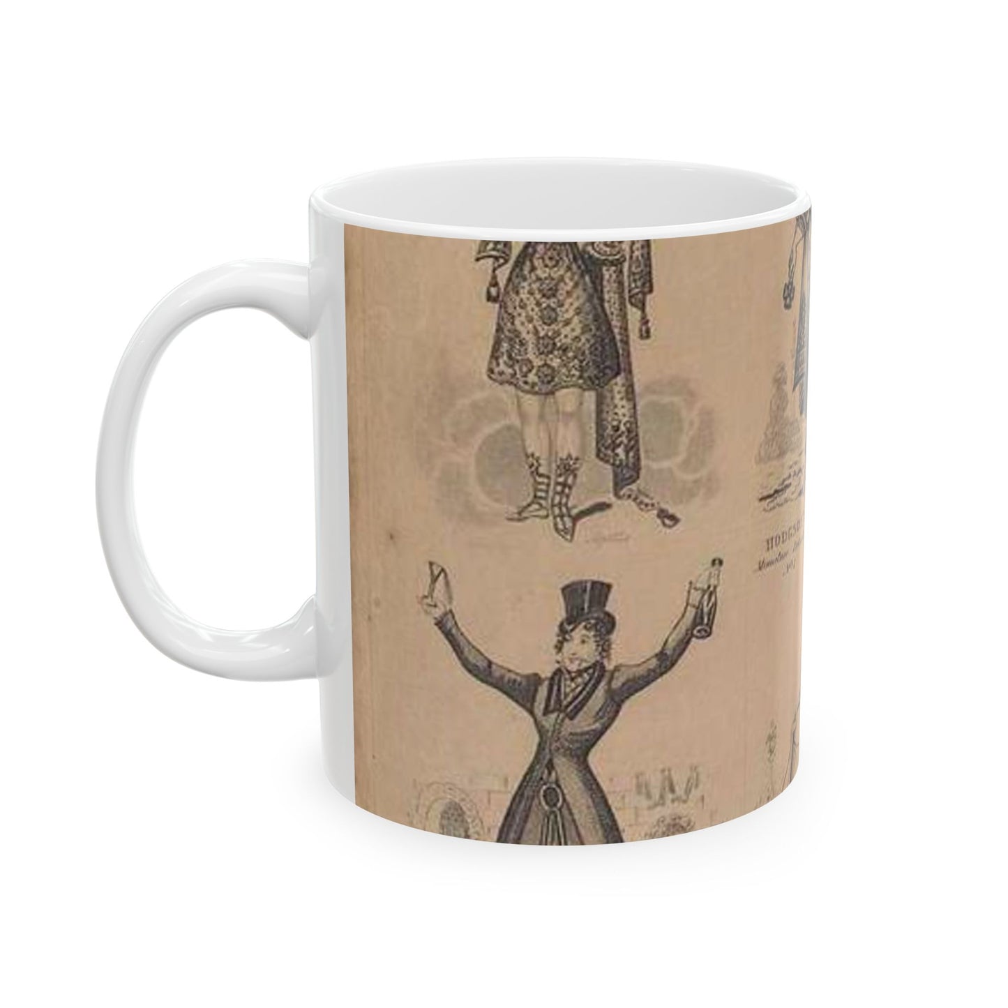 Madame Vestris in six favorite characters (Apollo, Page, Don Giovanni, Captain Macheath, Maria Darlington, and Mandane) Beautiful Novelty Ceramic Coffee Mug 11oz