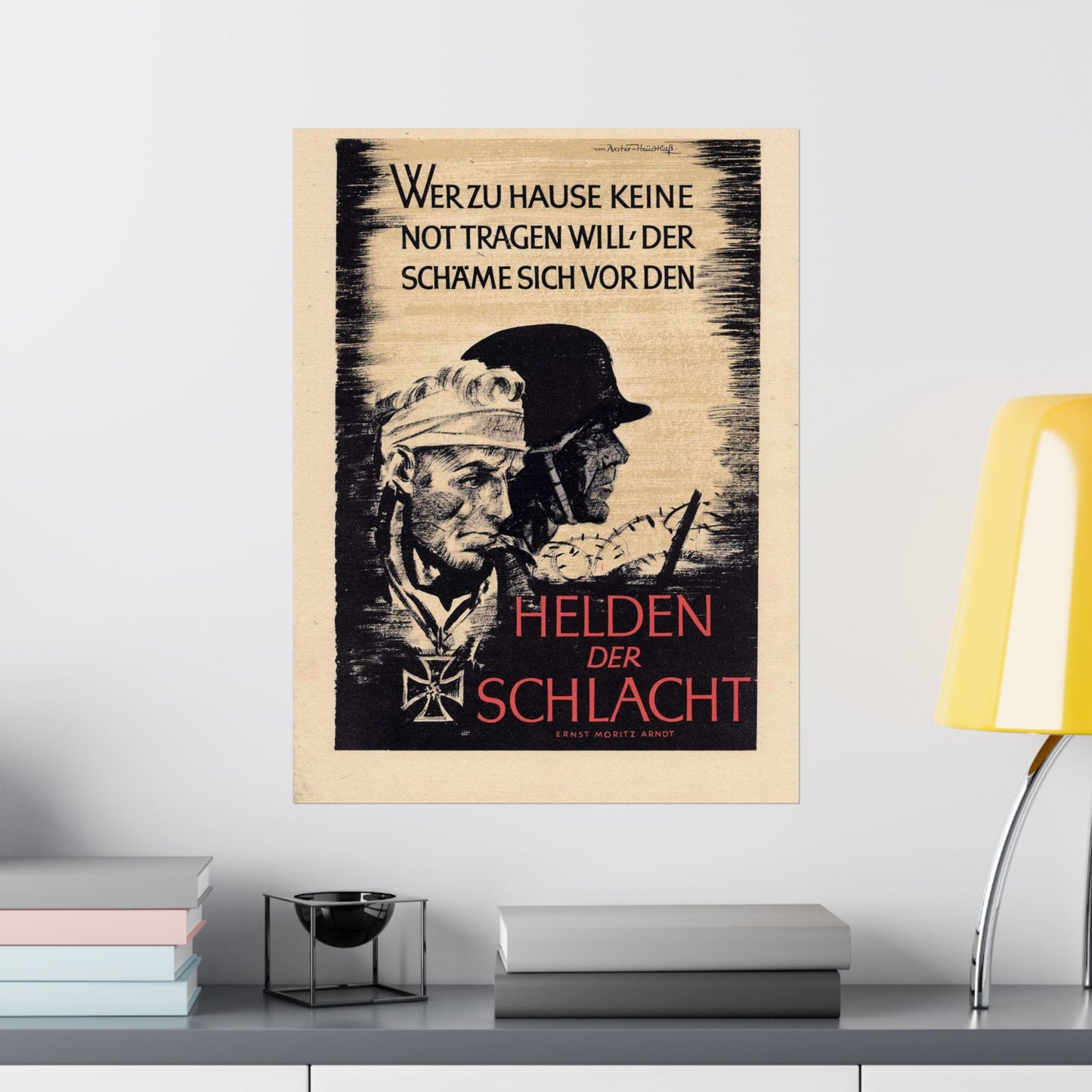 Wochenspruch der NSDAP 16 August 1942 High Quality Matte Wall Art Poster for Home, Office, Classroom