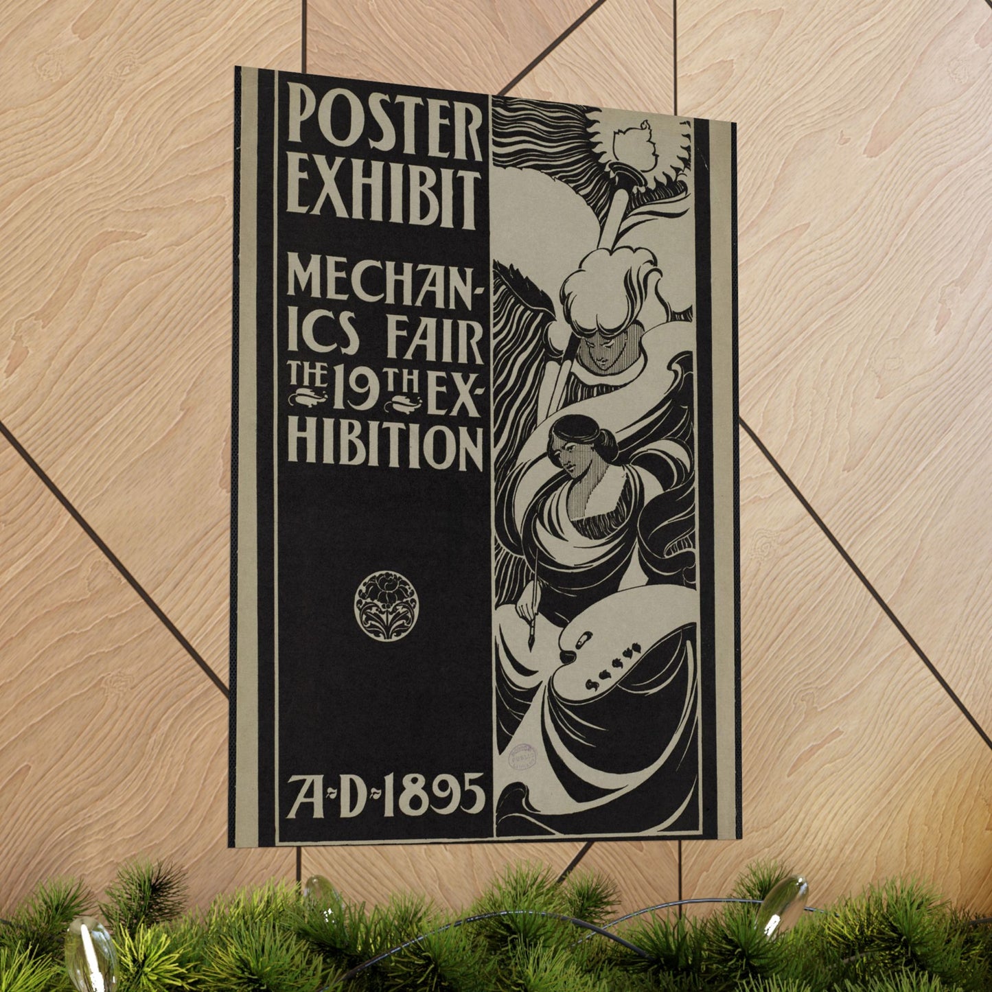 Poster exhibit, Mechanics Fair, the 19th exhibition, A.D. 1895 High Quality Matte Wall Art Poster for Home, Office, Classroom